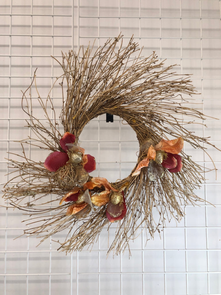 FALL TWIG WREATH.