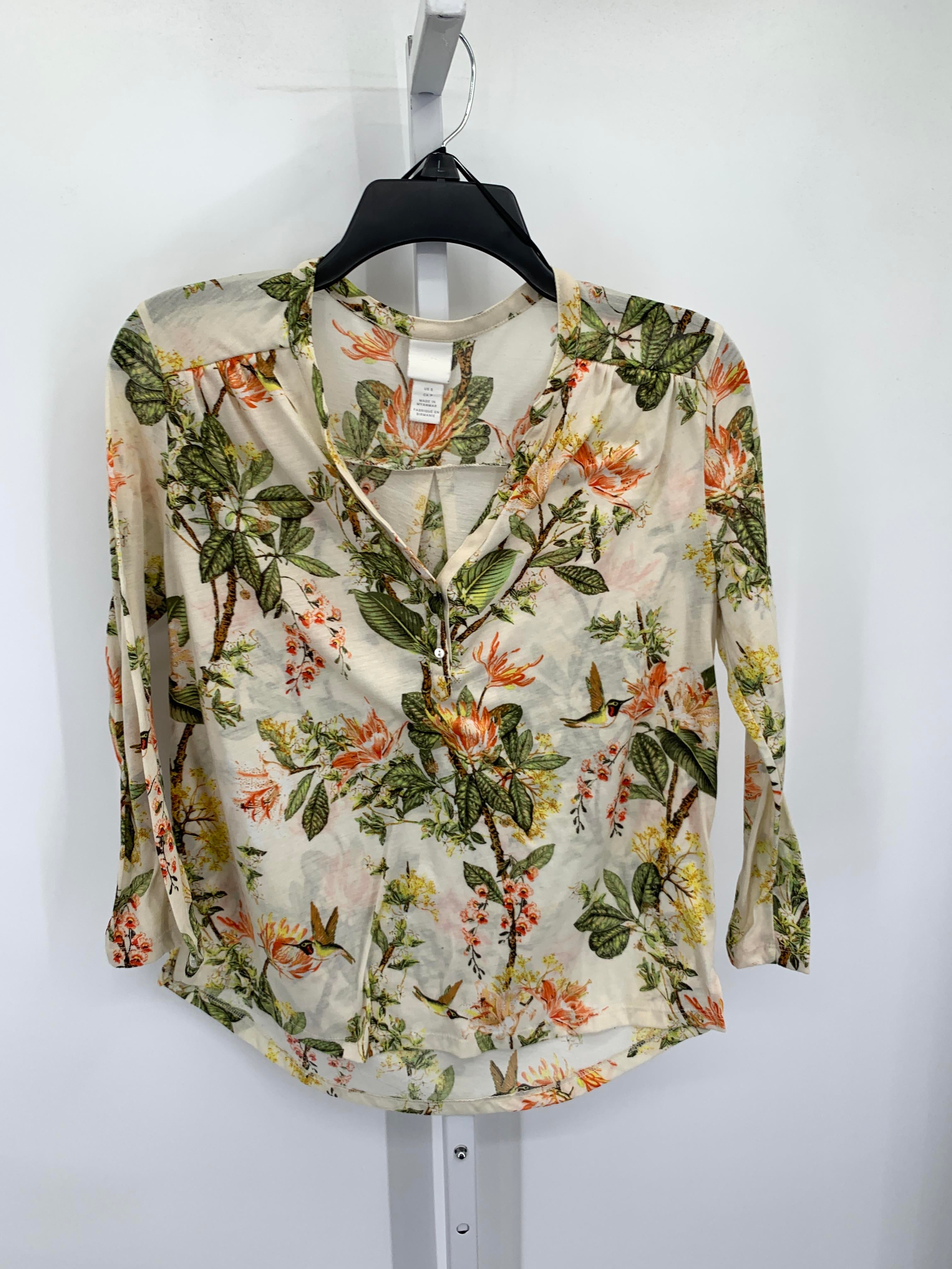 H&M Size Small Misses 3/4 Sleeve Shirt