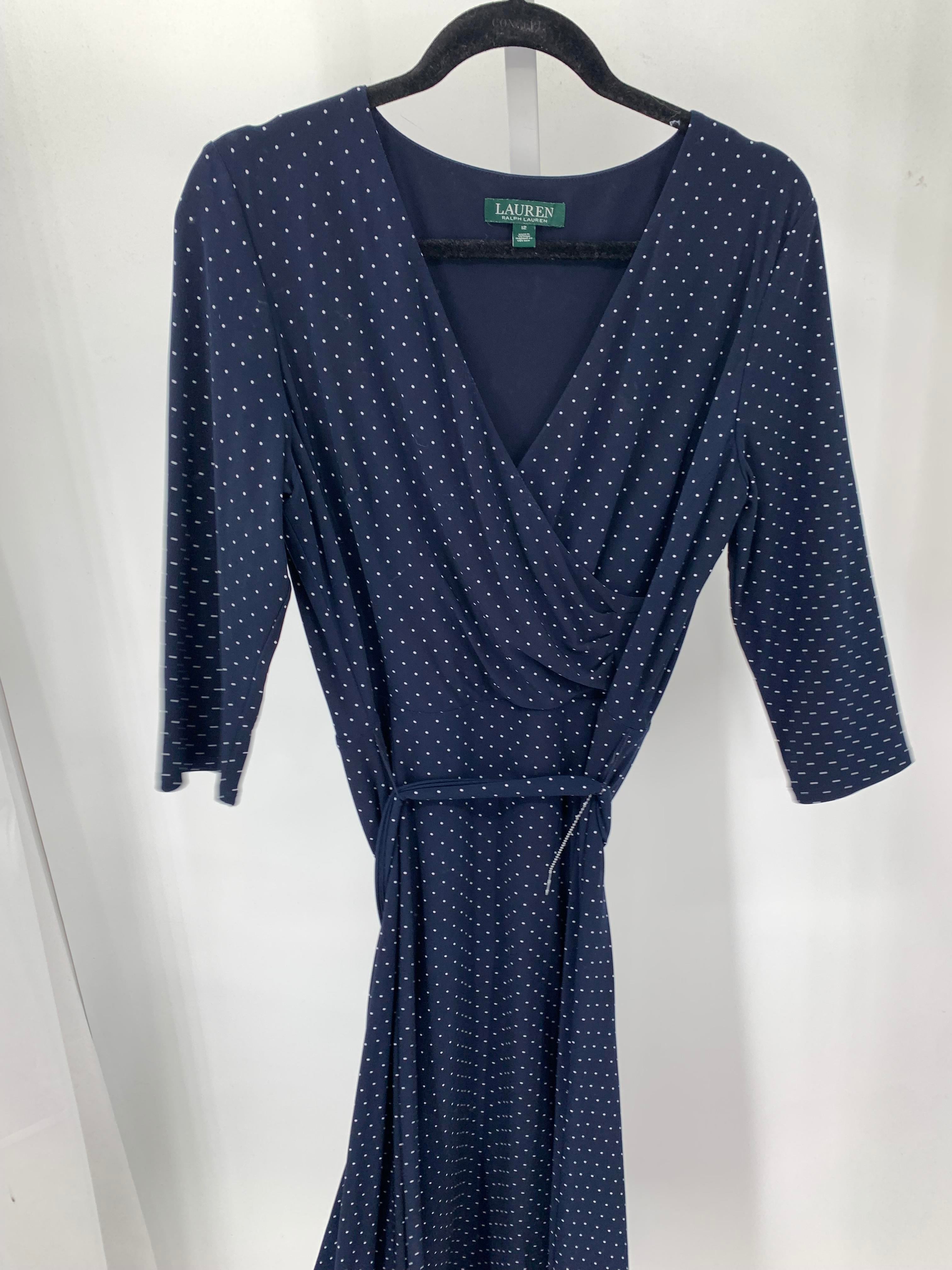 Ralph Lauren Size 12 Misses 3/4 Sleeve Dress