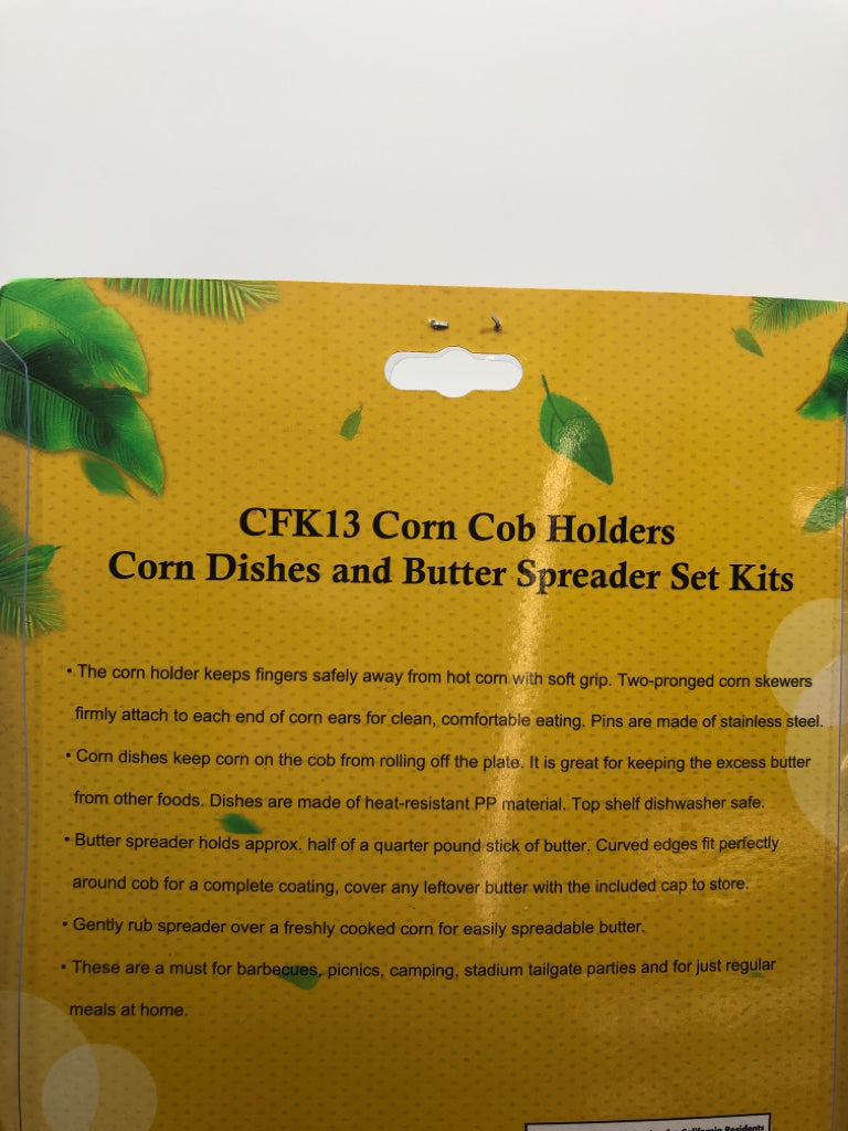 NIP CORN ON THE COB SET.