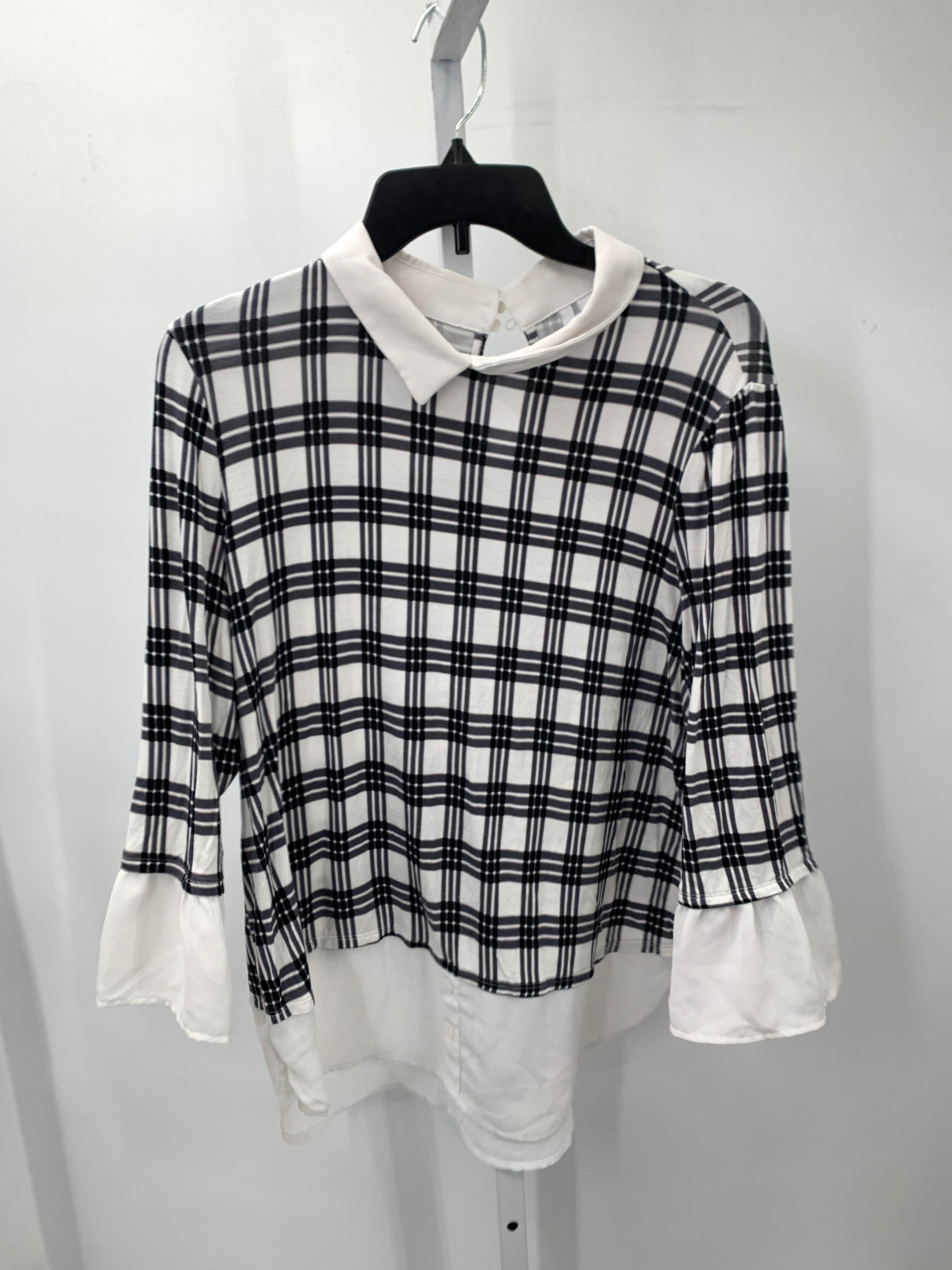 Elle Size Medium Misses Long Sleeve Shirt