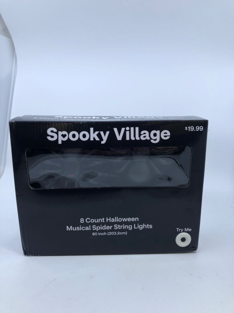 NIB MUSICAL SPIDER LIGHTS.