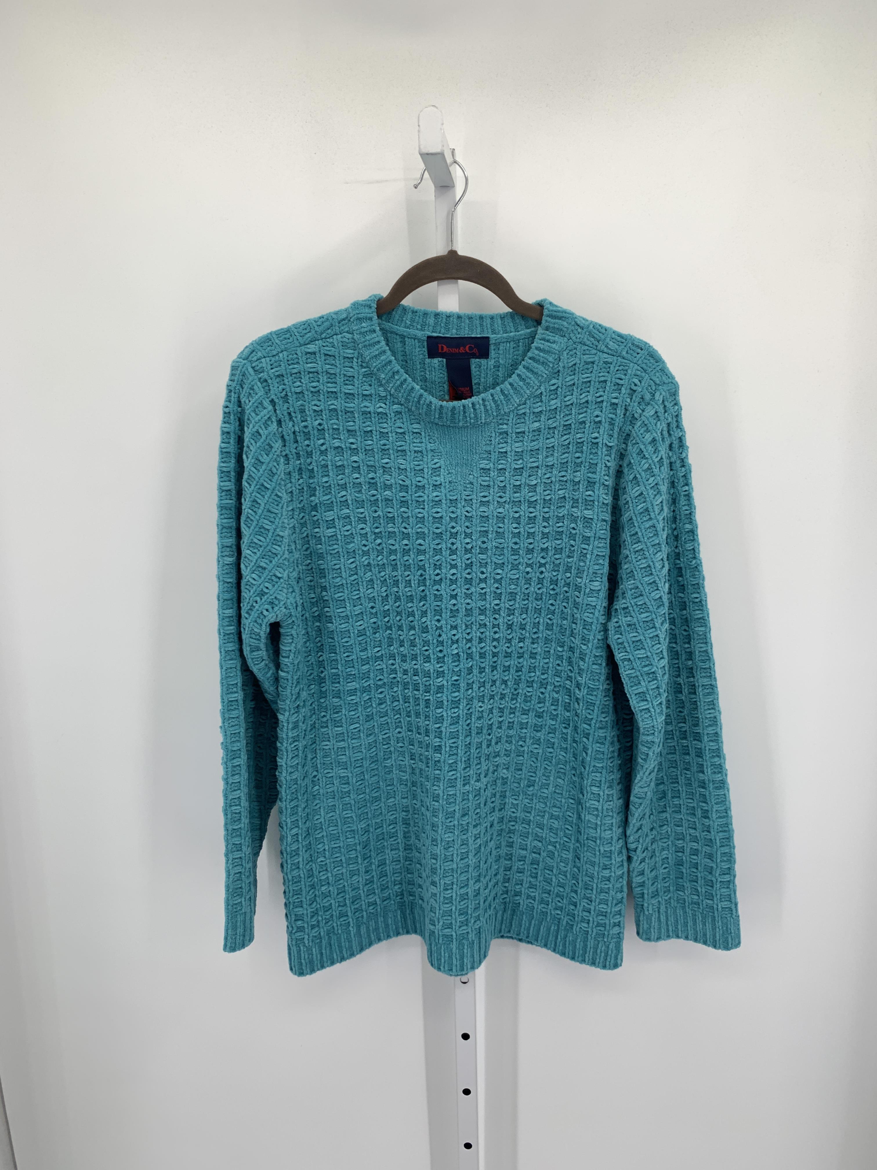 Denim & Co. Size Medium Misses Long Slv Sweater