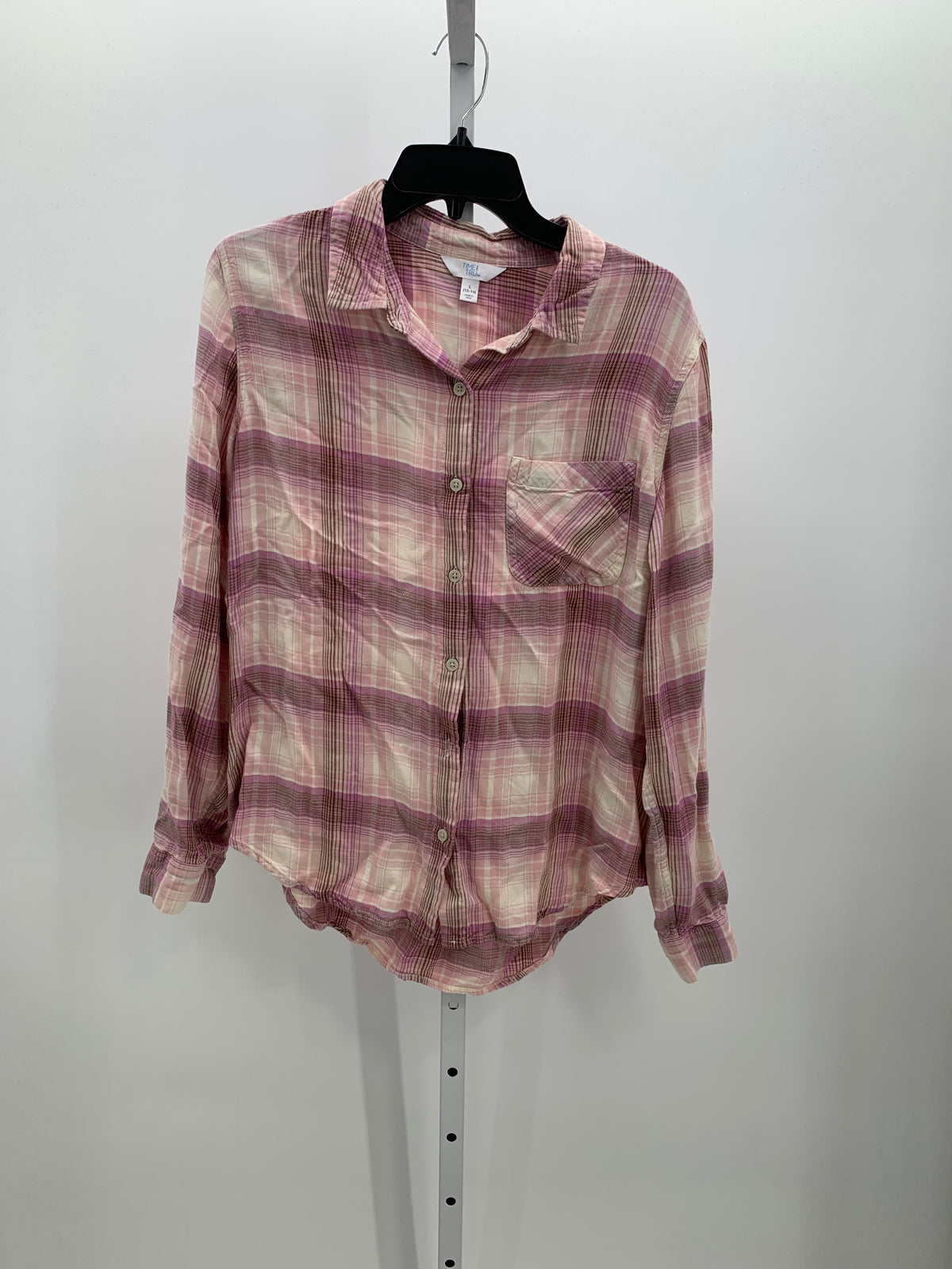 Time and Tru Size Large Misses Long Sleeve Shirt