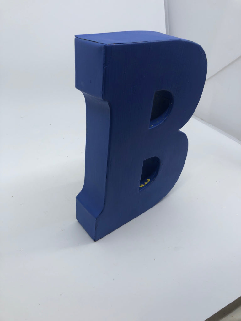 BLUE METAL "B" DECOR.