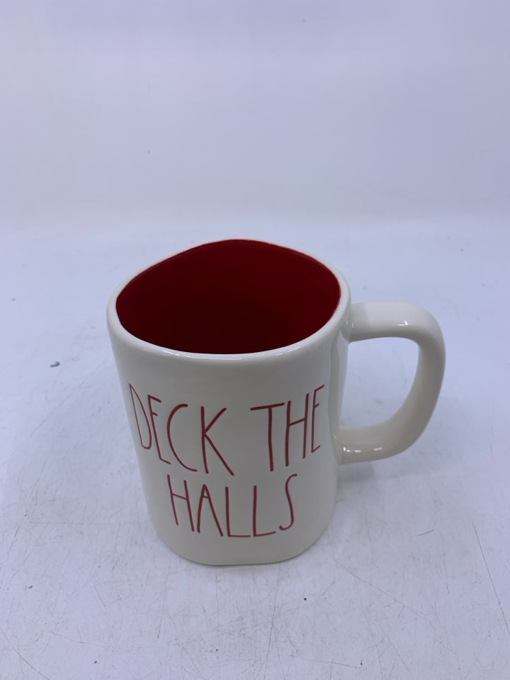 DECK THE HALLS RED INSIDE RAE DUNN.