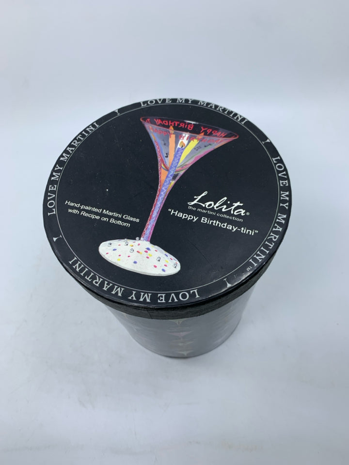 IN BOX HAPPY BIRTHDAY-TINI GLASS.