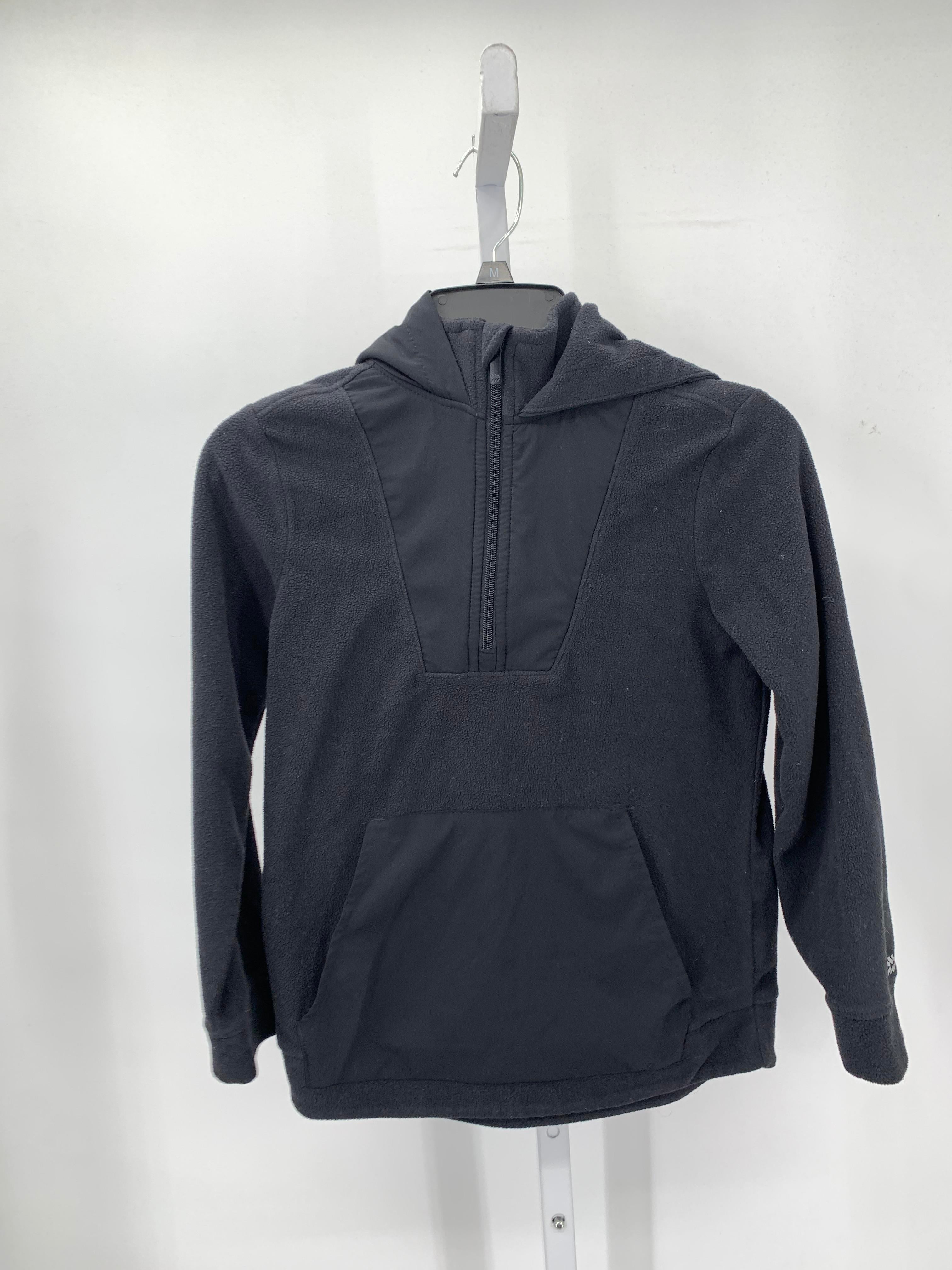 HOODED PARTIAL ZIP FLEECE