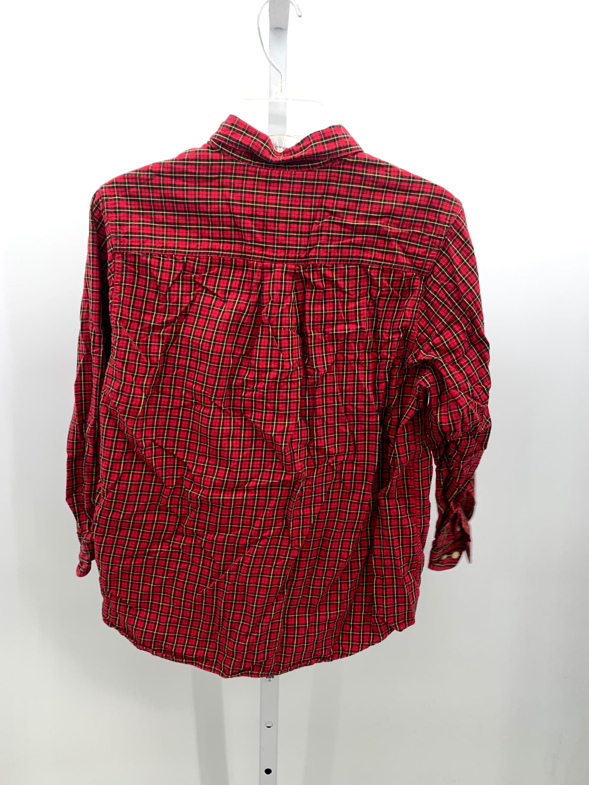 RED PLAID BUTTON DOWN