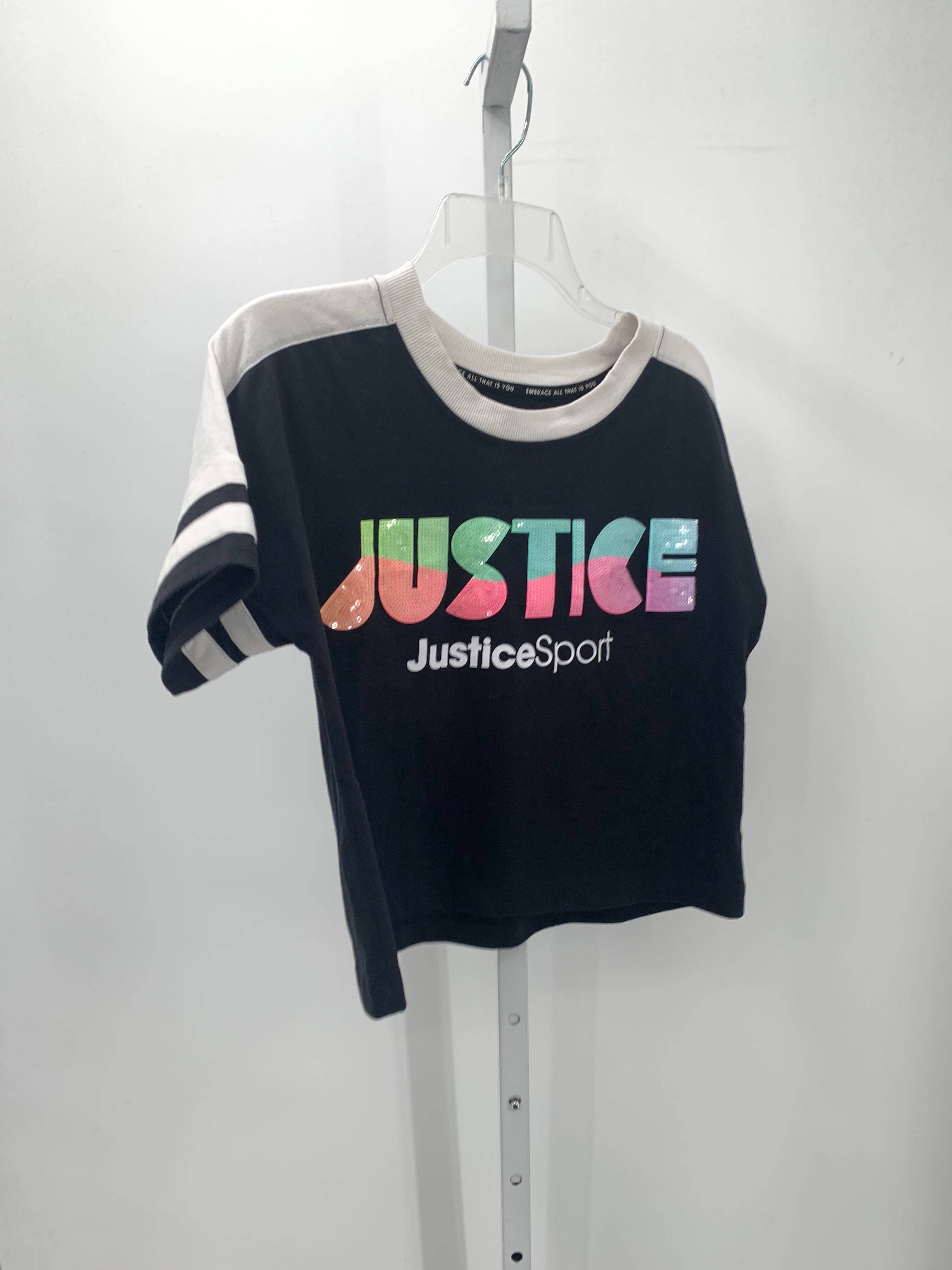 Justice Size 12-14 Girls Short Sleeve Shirt