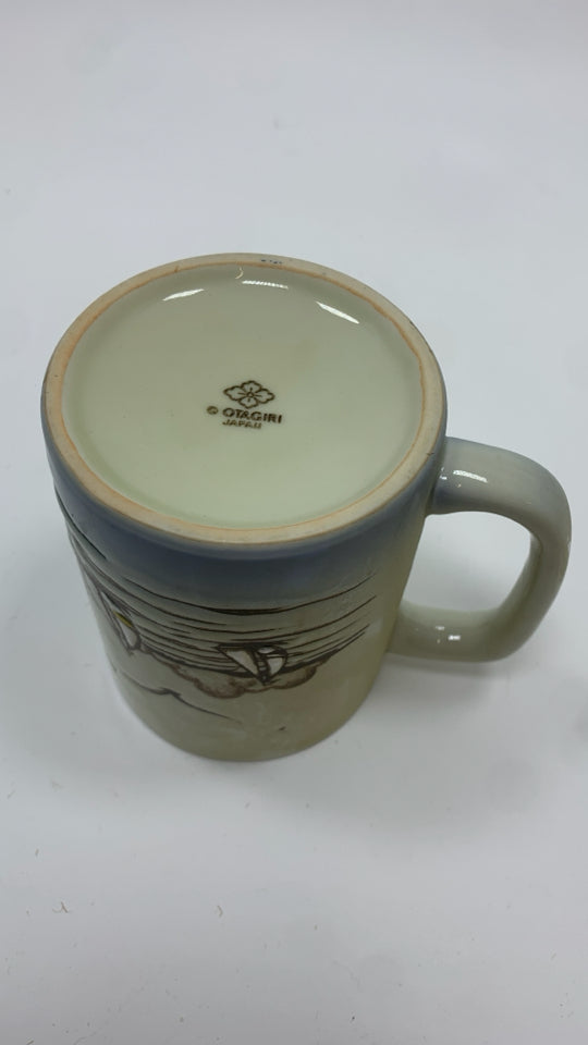 VTG SEAGULL AND SAILBOAT MUG.