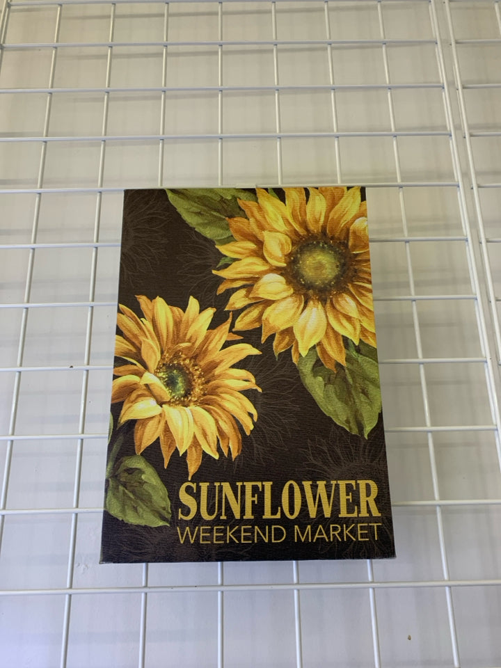 SUNFLOWER CANVAS WALL ART.