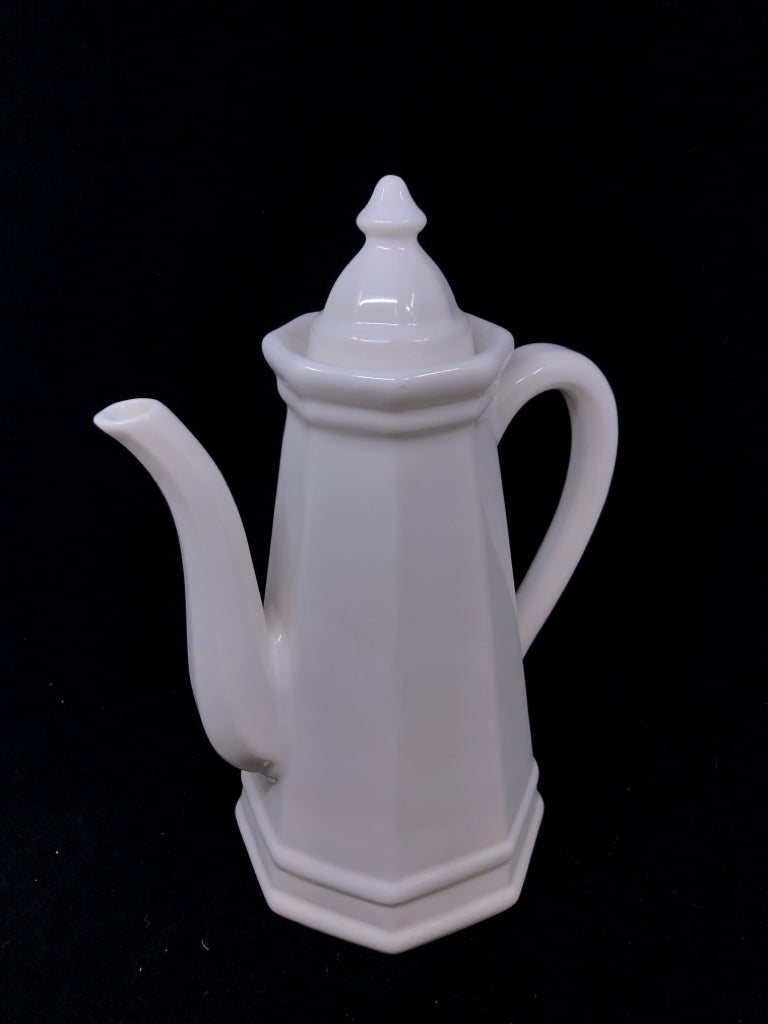 TALL WHITE COFFEE POT PFALTZGRAFF.