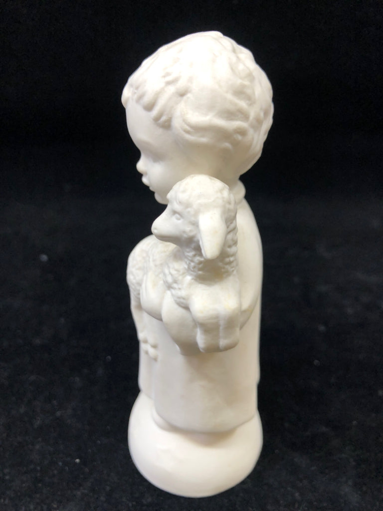 VTG BABY SHEPARD W/LAMB ON STAR GLOBE GOEBEL.