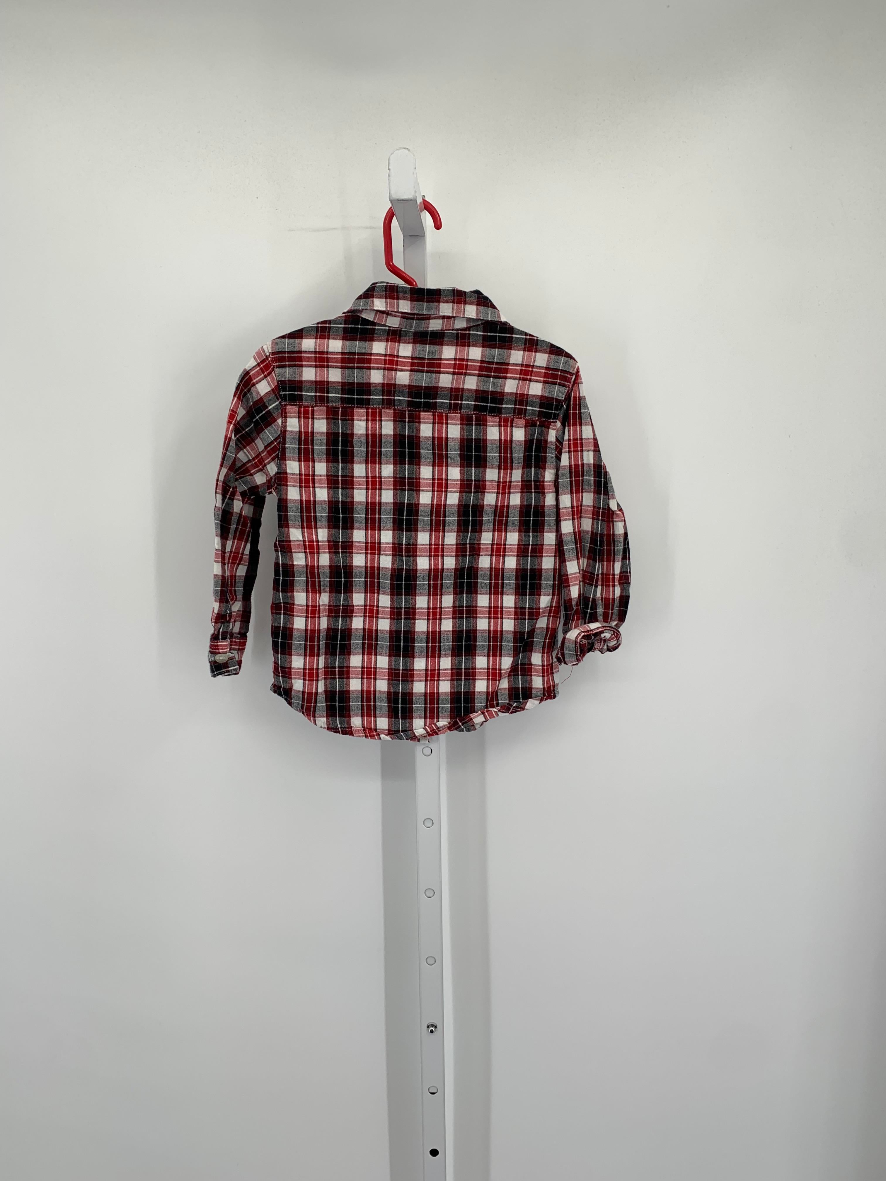 RED PLAID BUTTON DOWN