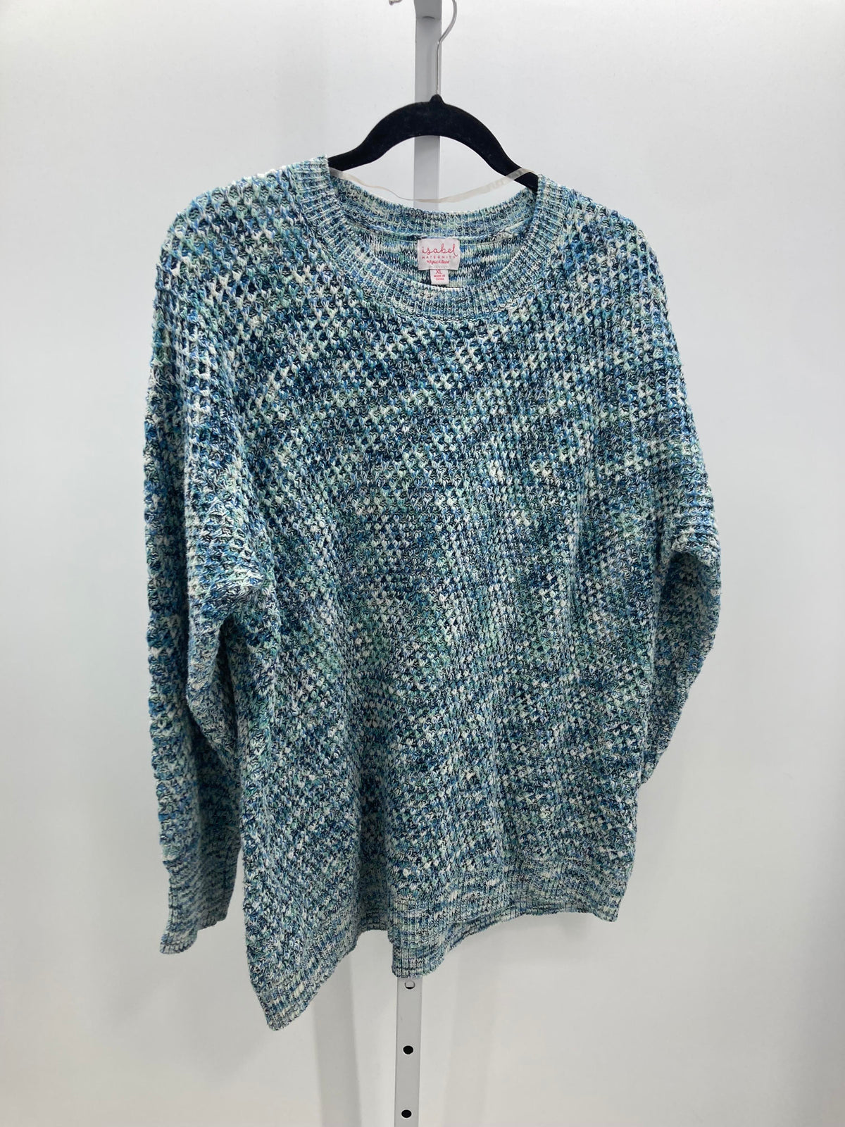 Isabel Blue Size Extra Large Maternity Long Sleeve Sweater