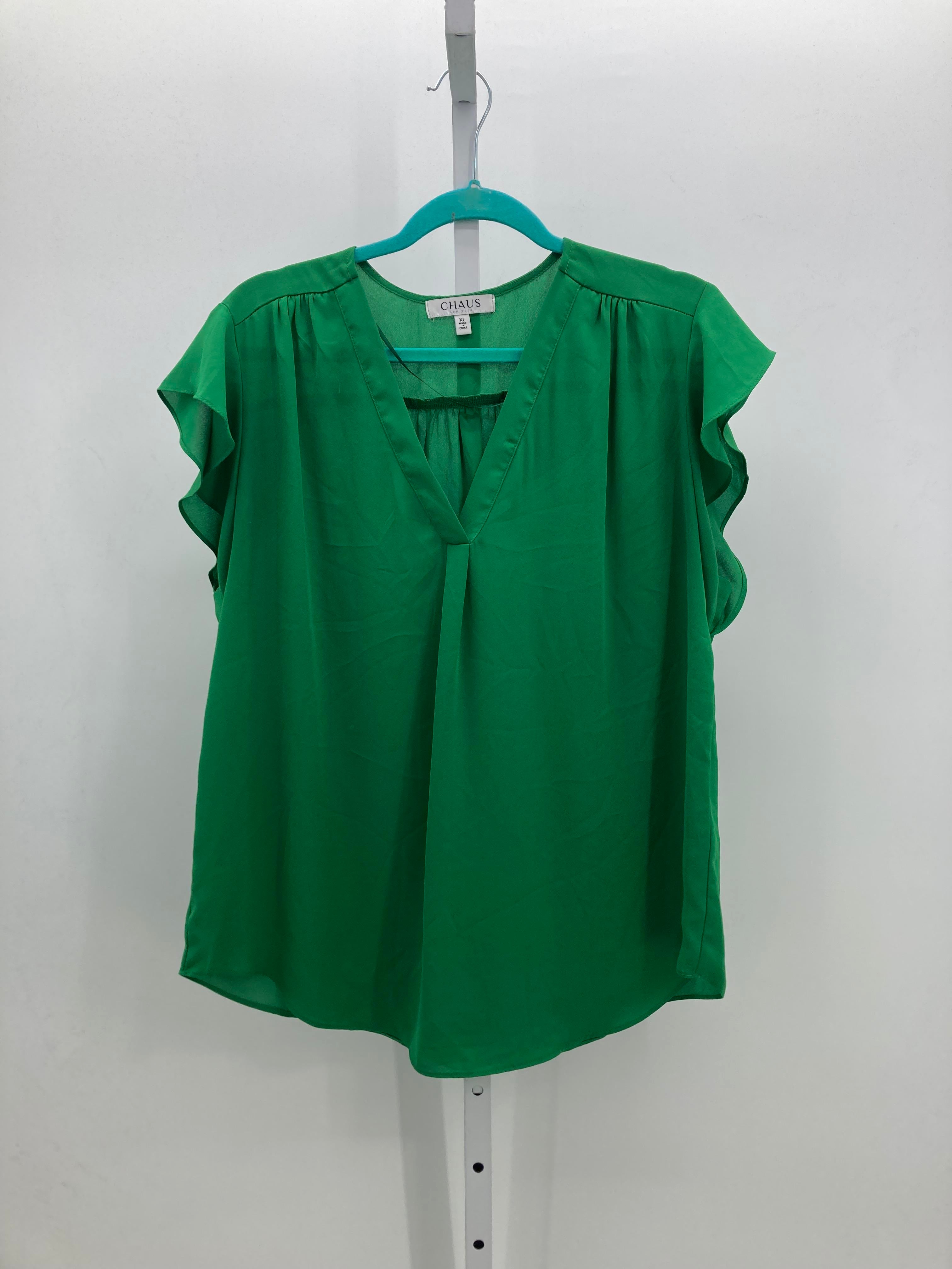 Chaus Size Extra Large Misses Short Sleeve Shirt