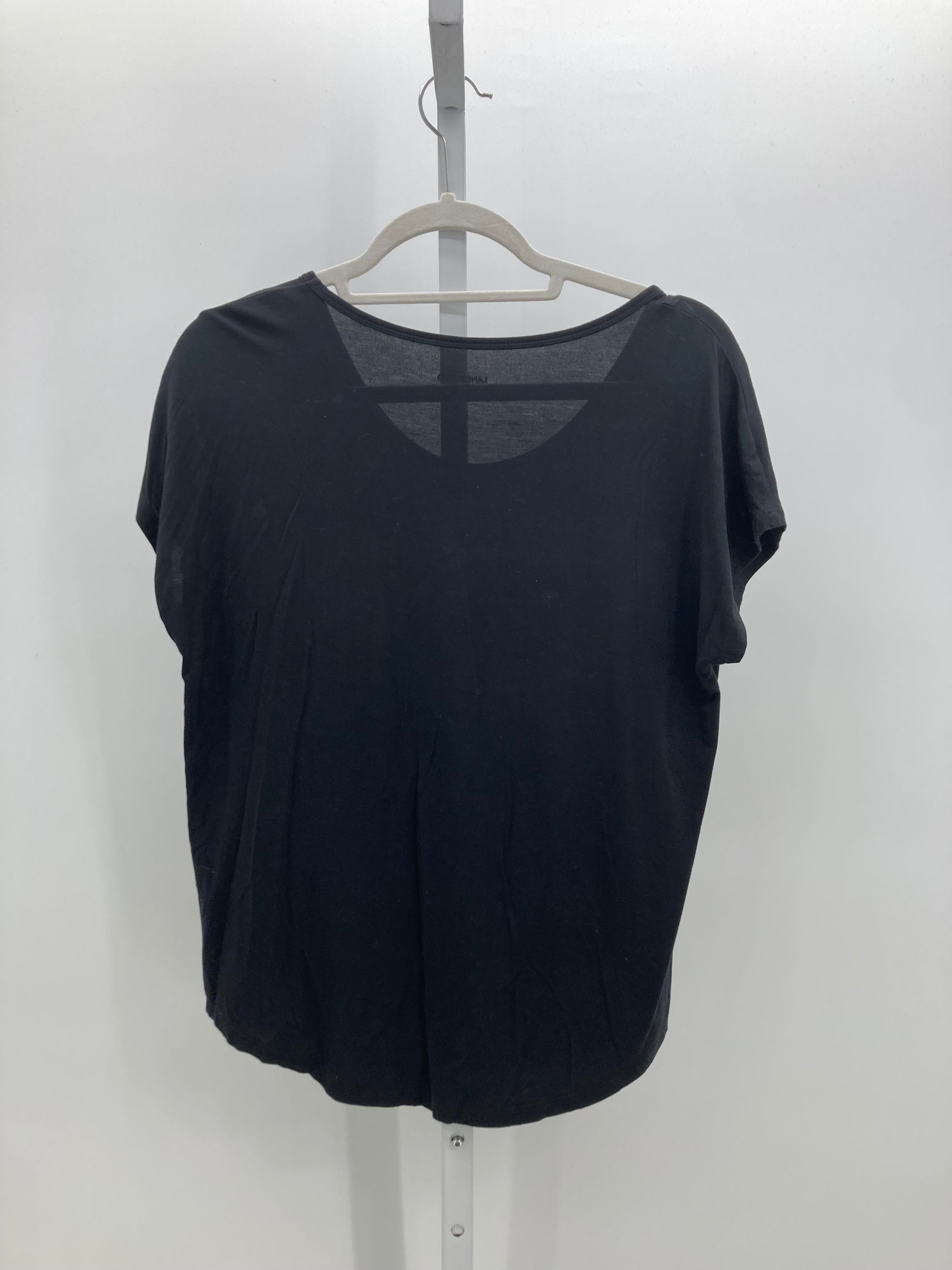 Lands End Size Medium Petite Petite Short Sleeve Shirt