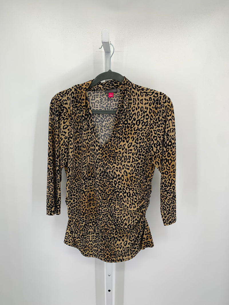 Vince Camuto Size Large Misses 3/4 Sleeve Shirt