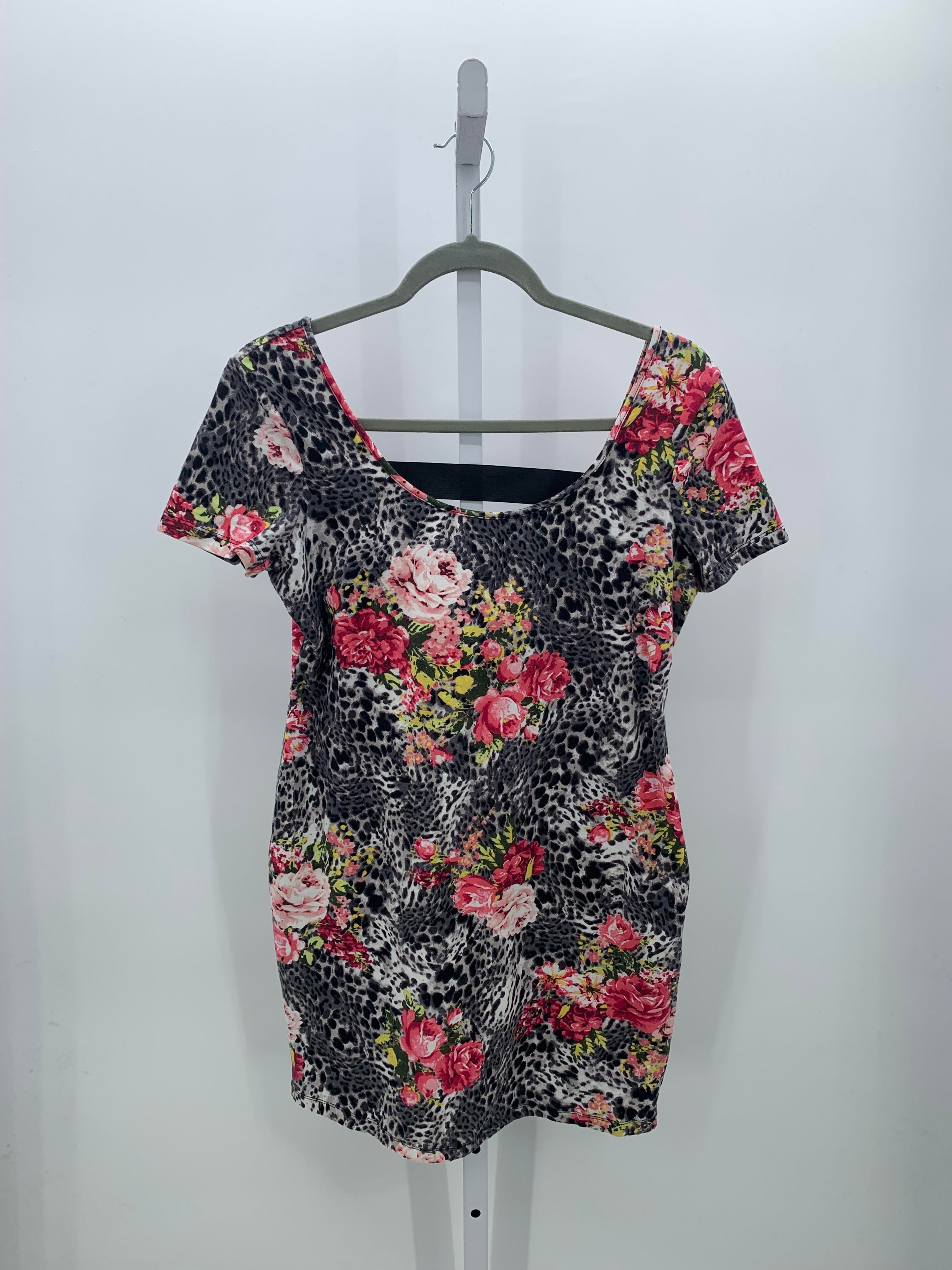 Material Girl Size Extra Large Juniors Short Sleeve Dress