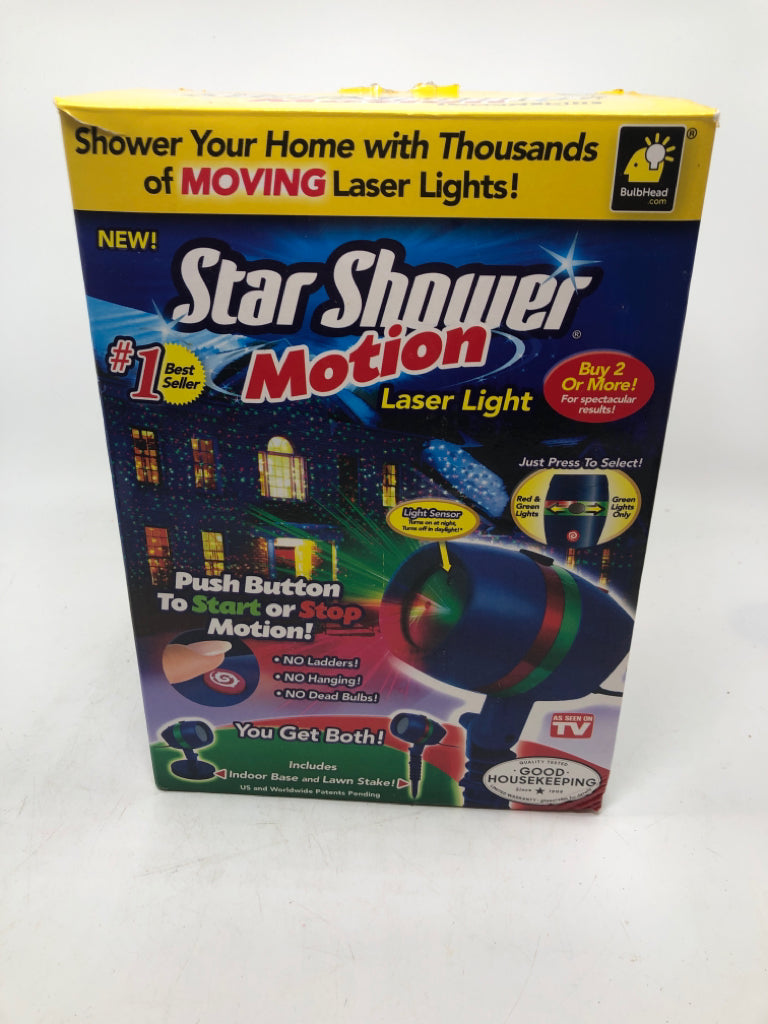 NIB STAR SHOWER MOTION LASER LIGHT.
