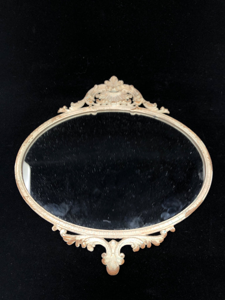 VTG MIRROR W/ORNATE DETAILS.