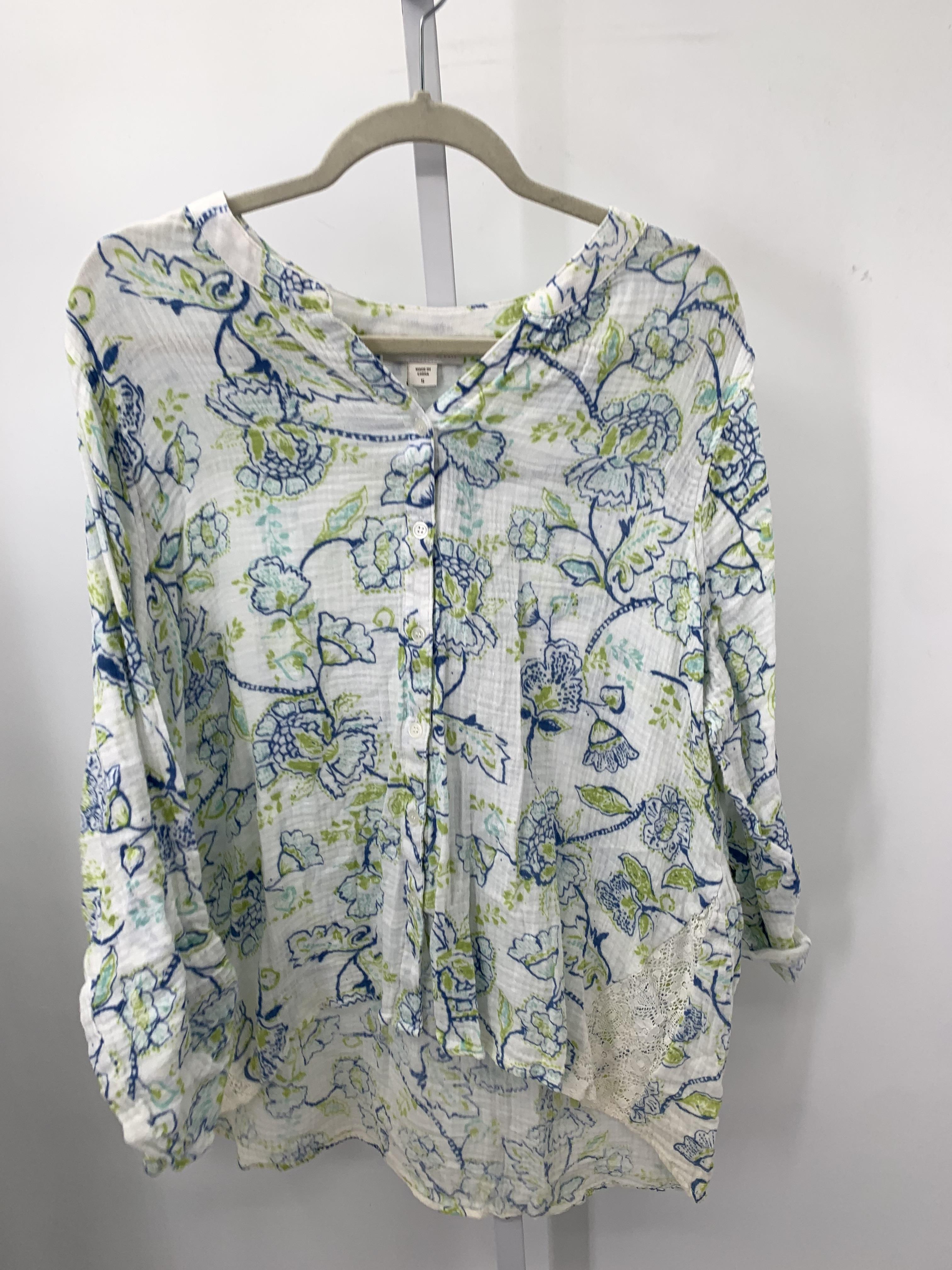 Coldwater Creek Size Small Misses Long Sleeve Shirt