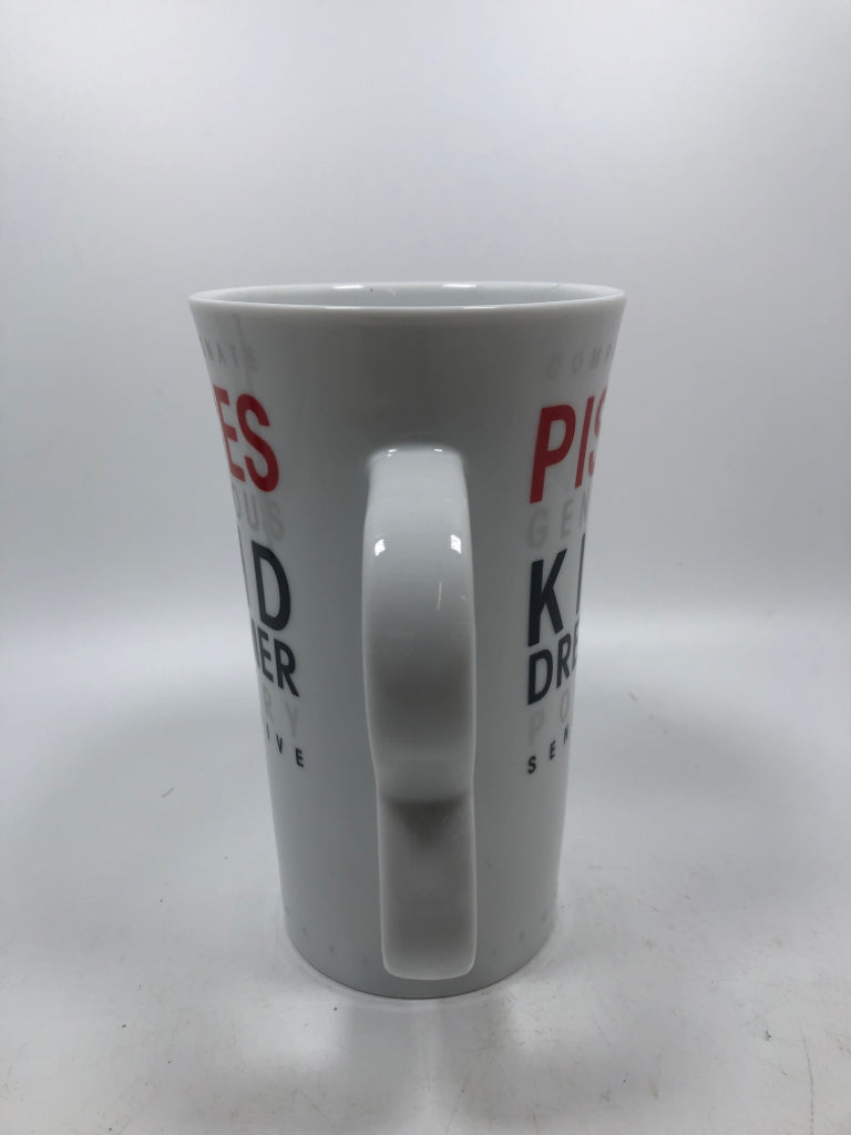 TALL PISCES MUG.