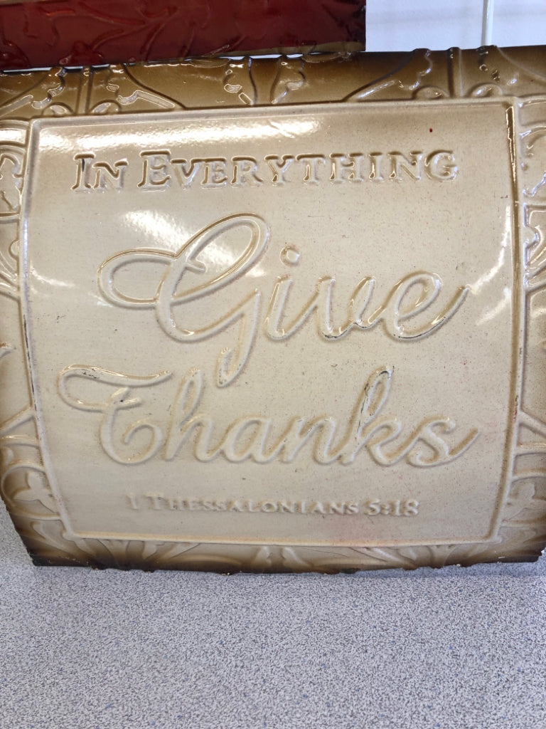 BLESS OUR HOME METAL WALL ART.