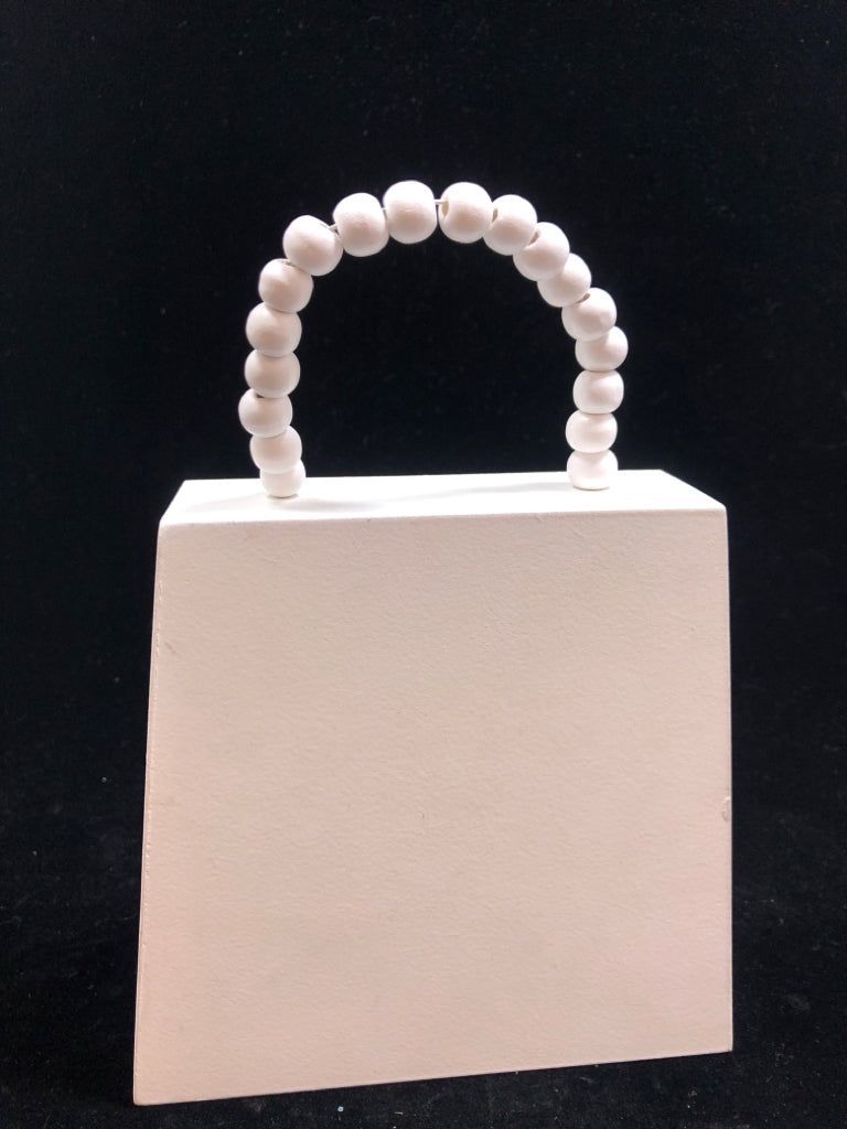 3 DRAWER PURSE SHAPED JEWELRY BOX.