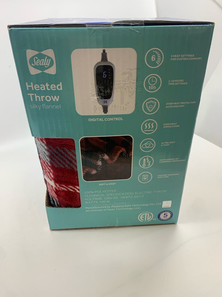 NIB HEATED THROW BLANKET.