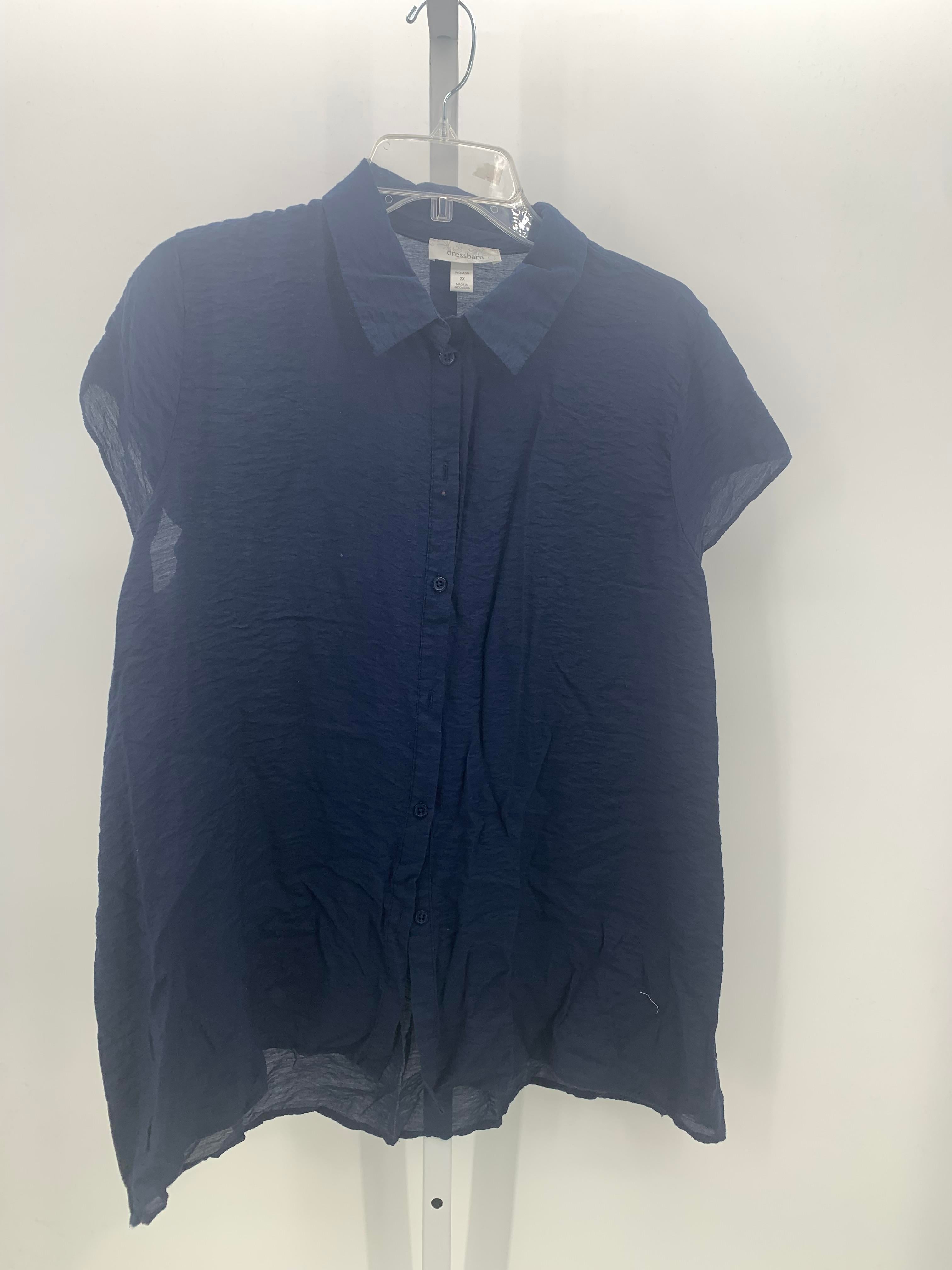 Dress Barn Size 2X Womens Short Sleeve Shirt