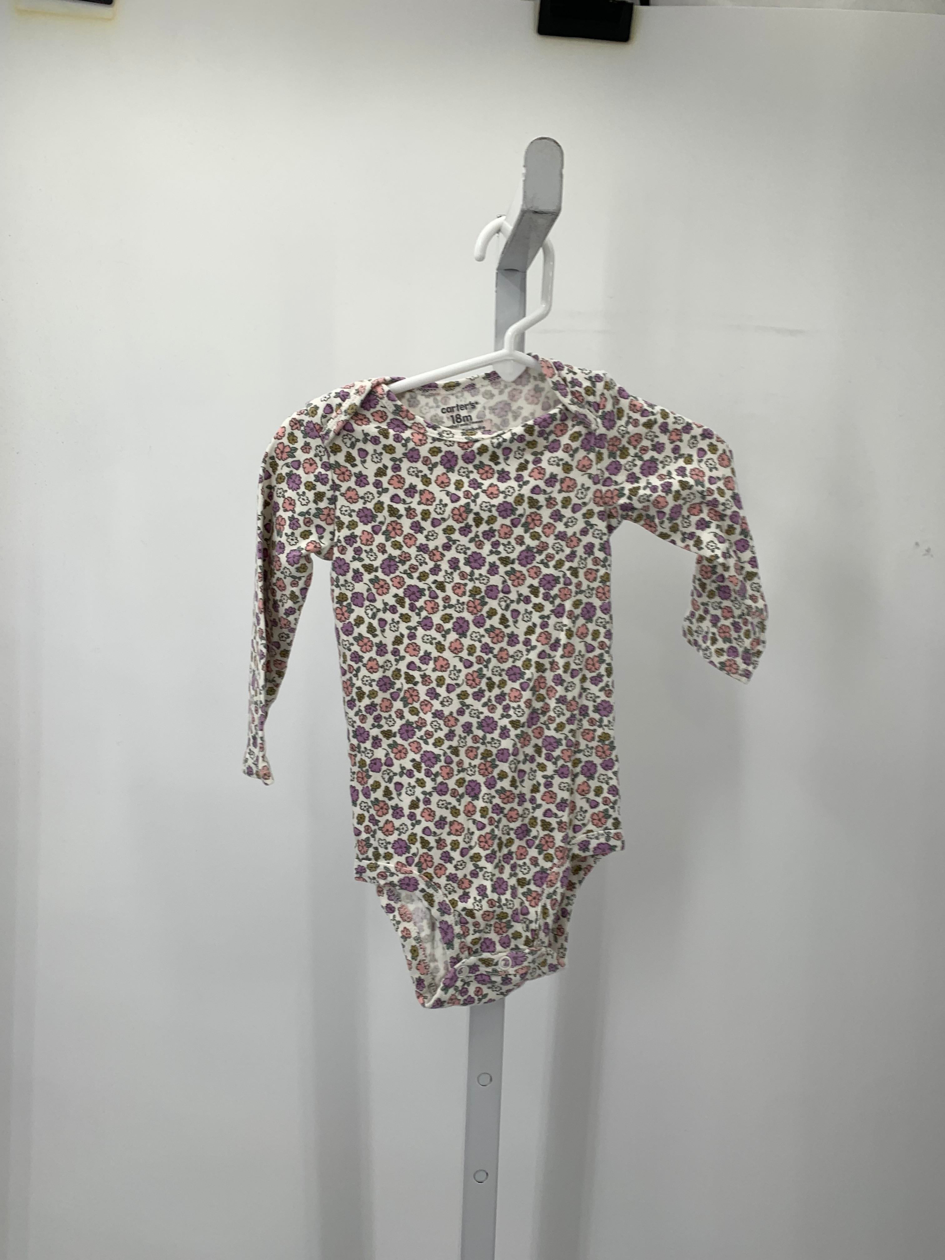 Carters Size 18 Months Girls Long Sleeve Shirt