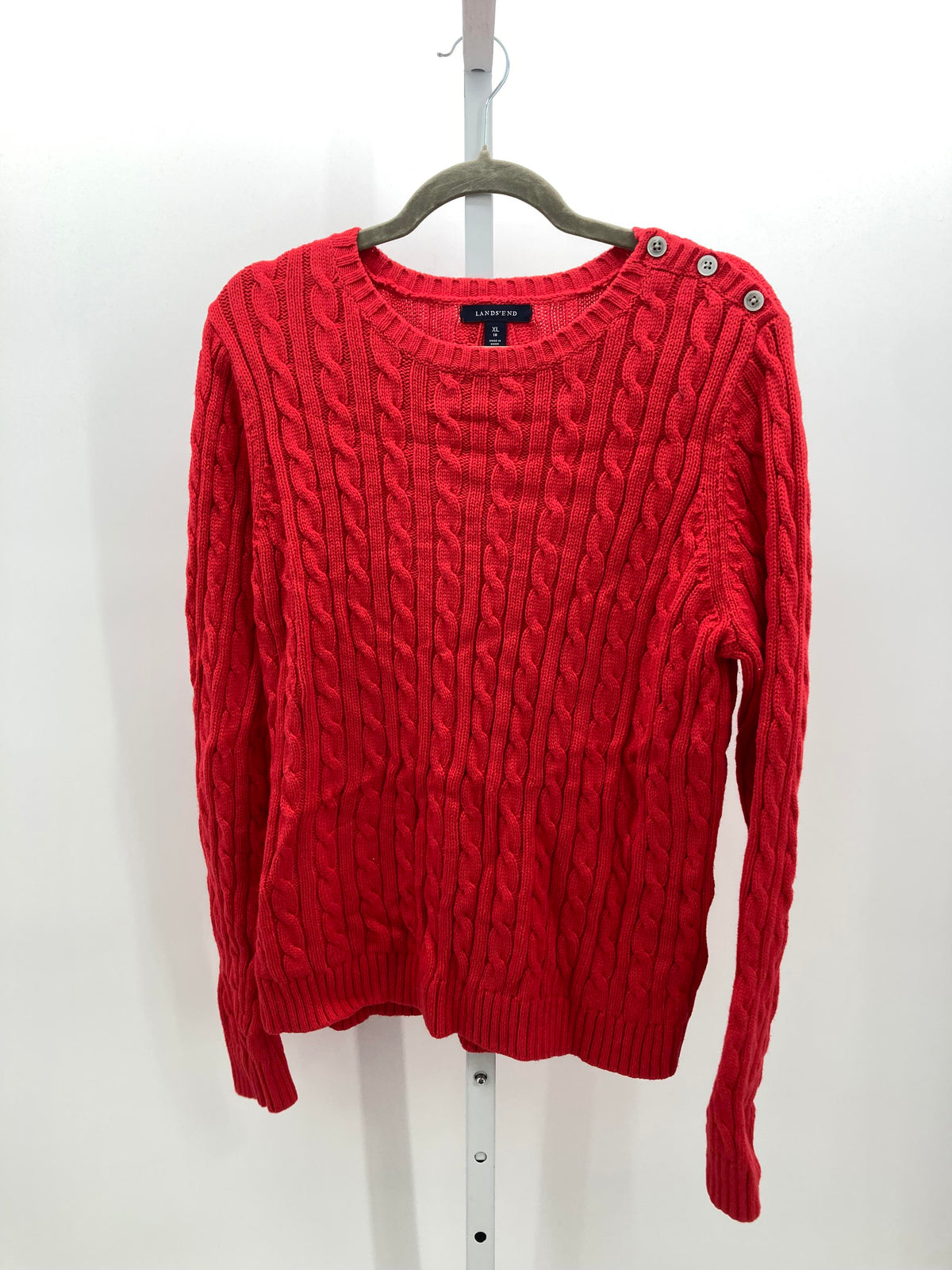 Lands End Size Extra Large Misses Long Slv Sweater