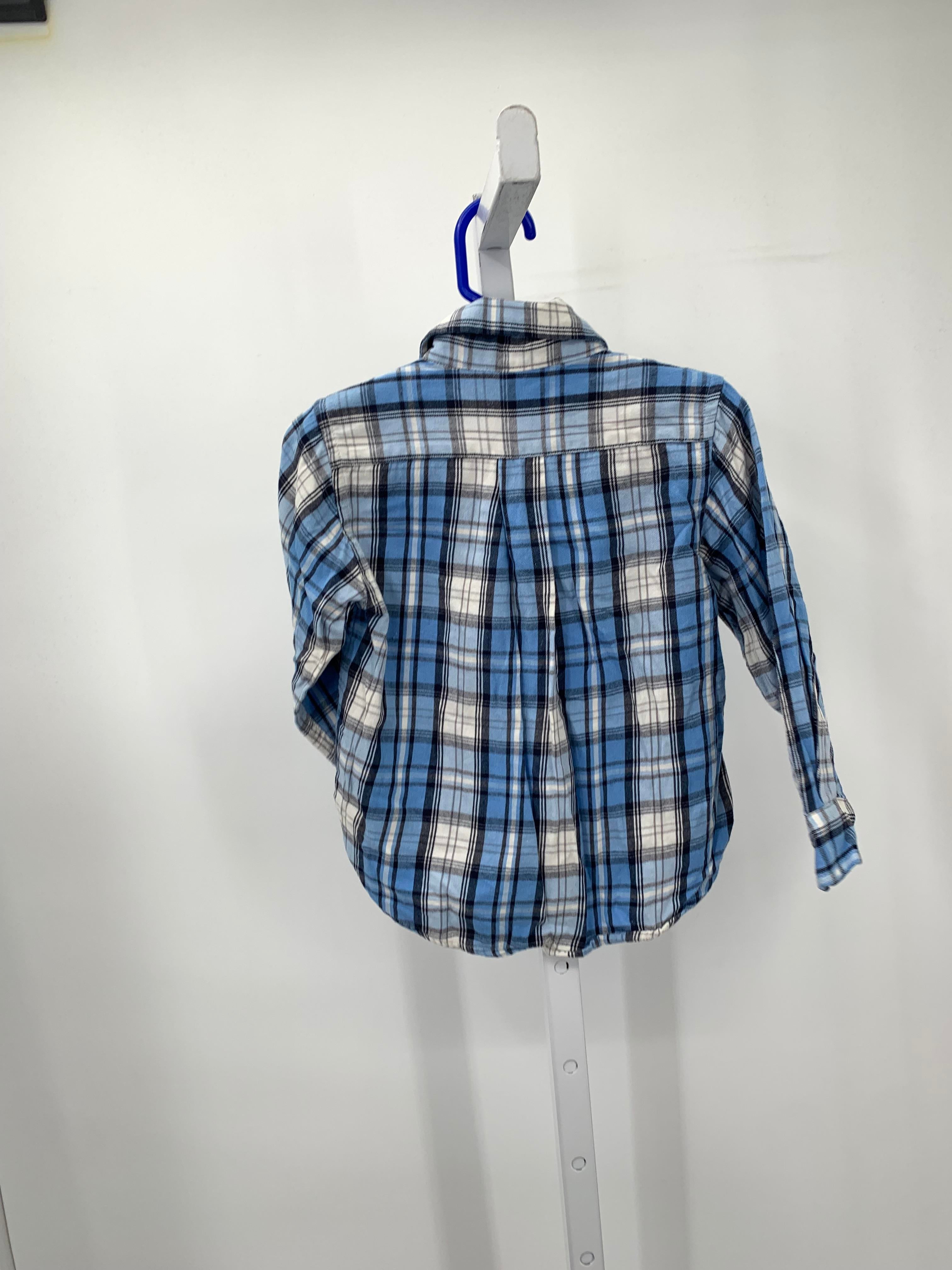BLUE PLAID BTN DOWN