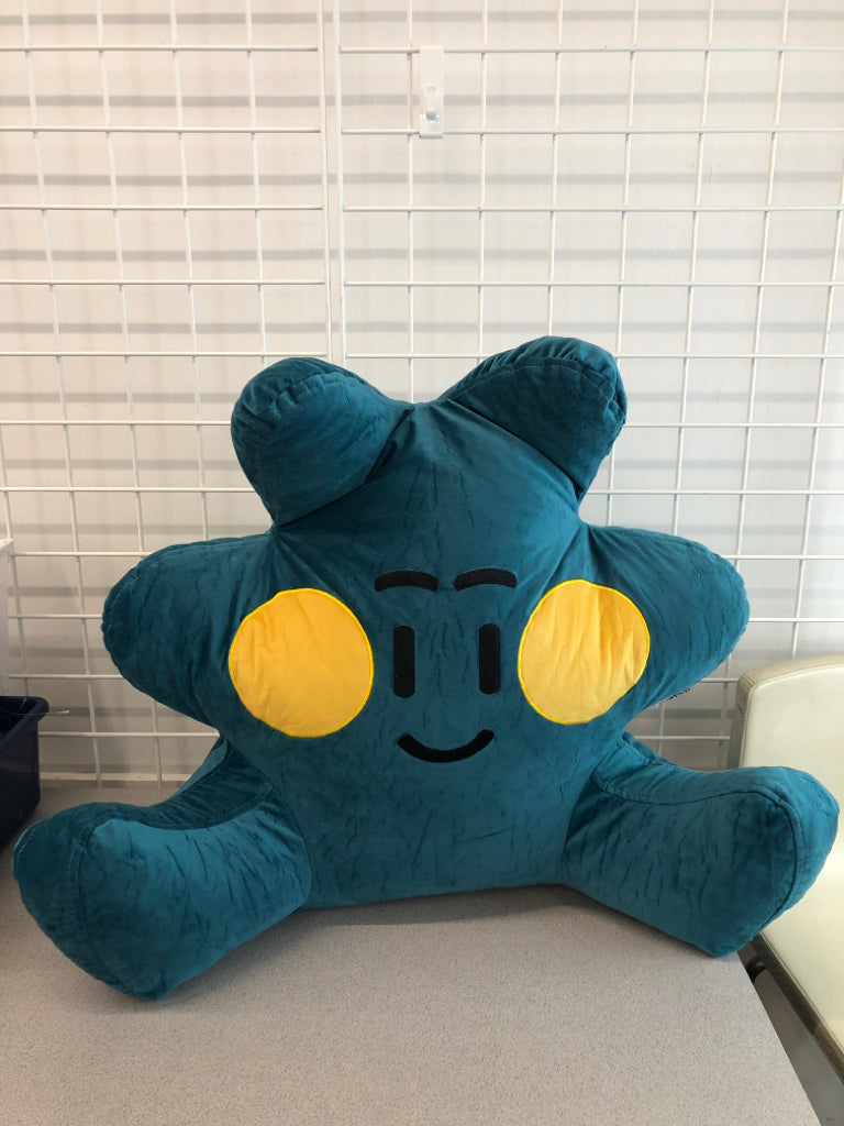 BLUE STAR BACK PILLOW.