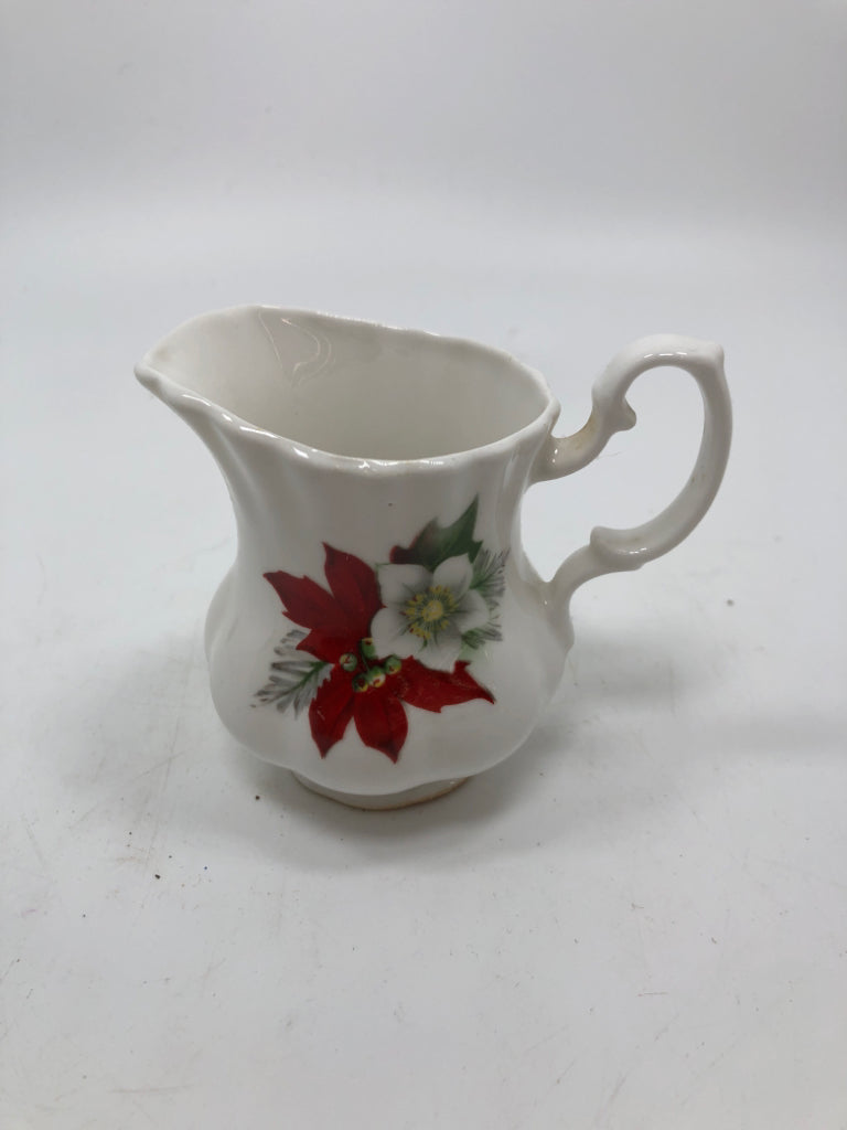 POINSETTIA MINI CREAM/SUGAR.