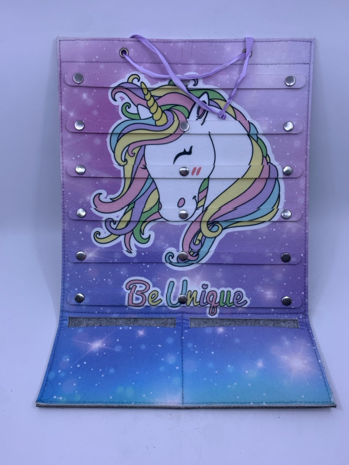 UNICORN "BE UNIQUE" HAIR TIE HOLDER.