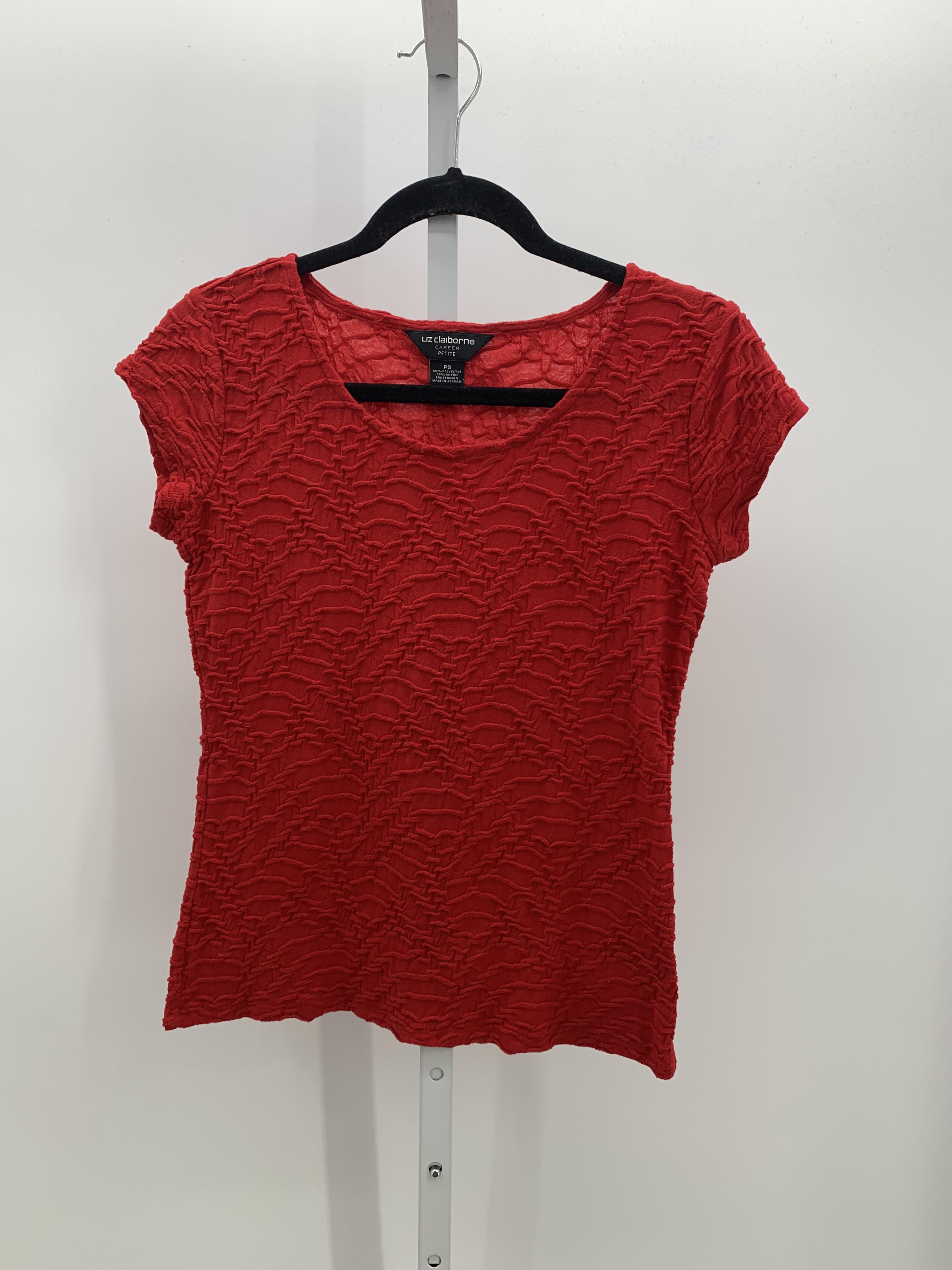 Liz Claiborne Size Small Petite Petite Short Sleeve Shirt