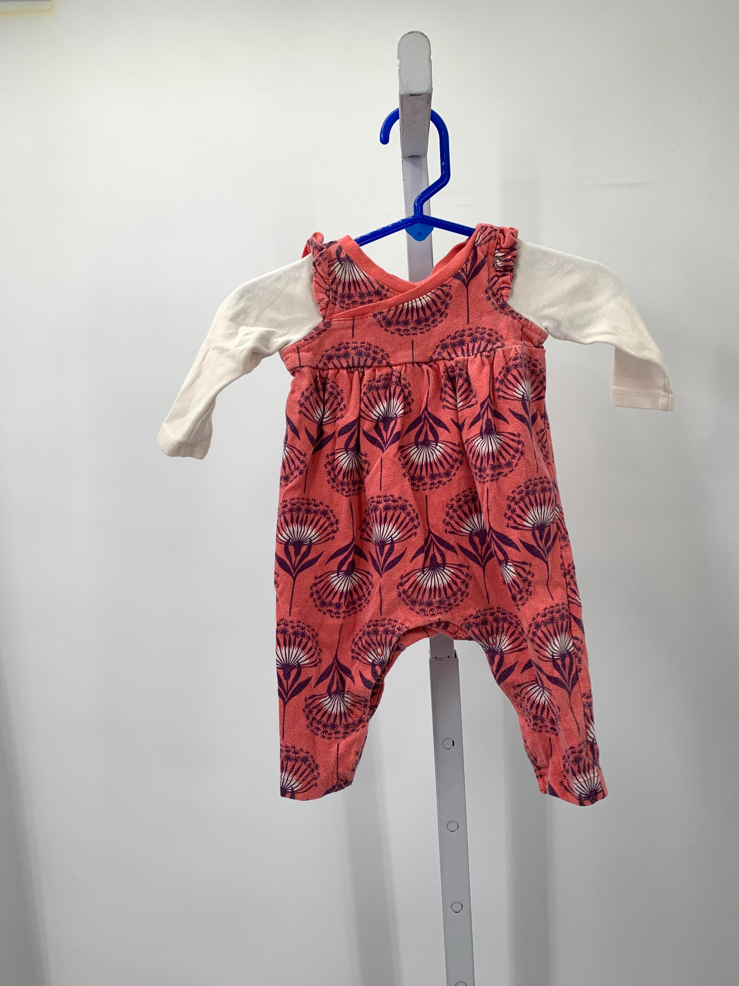 Tea Size 0-3 months Girls Long Slv. Romper
