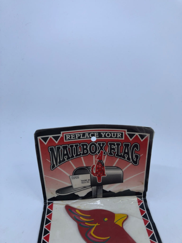 NIP RED CARDINAL MAILBOX FLAG.