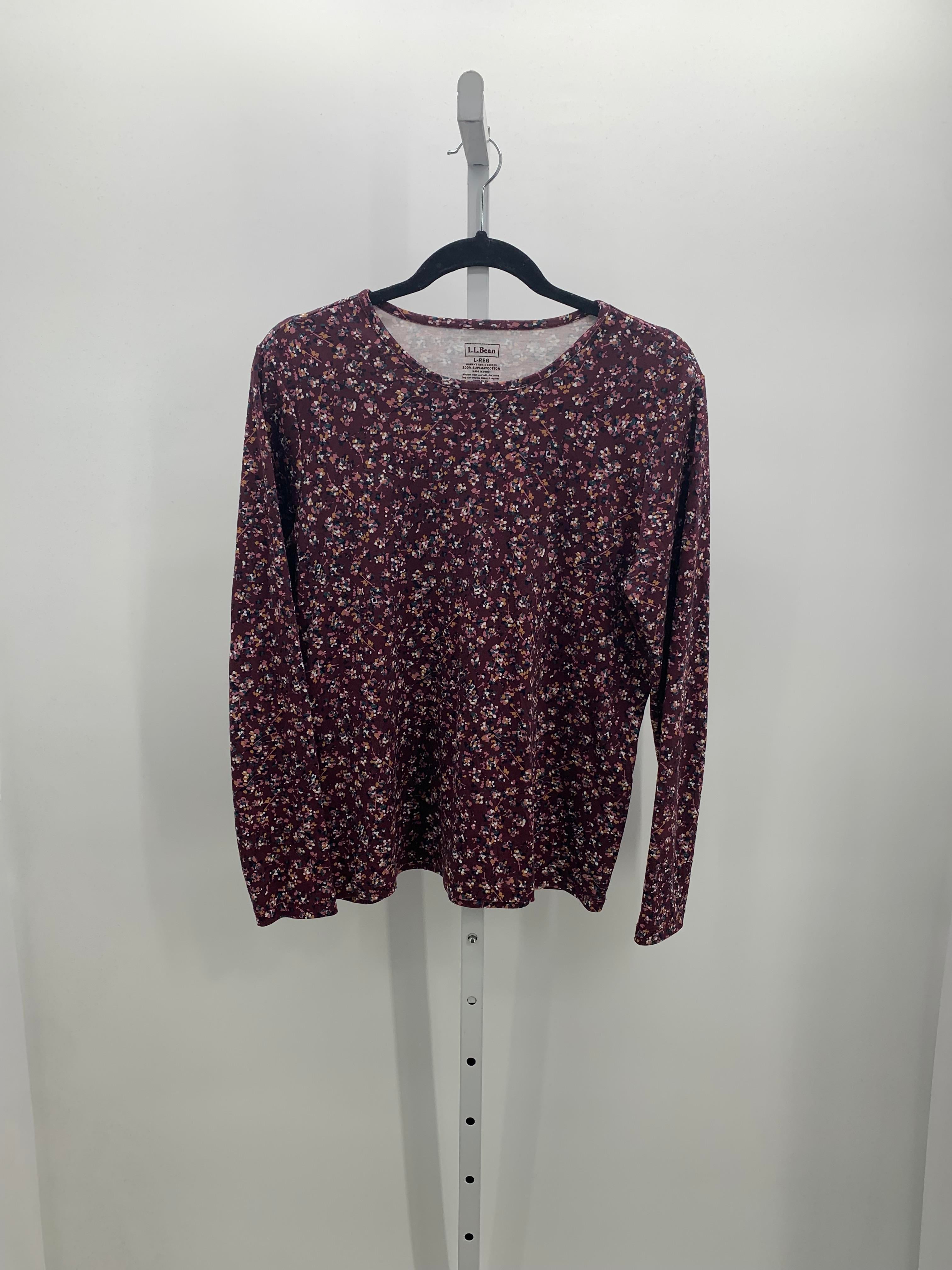 LL Bean Size Large Misses Long Sleeve Shirt
