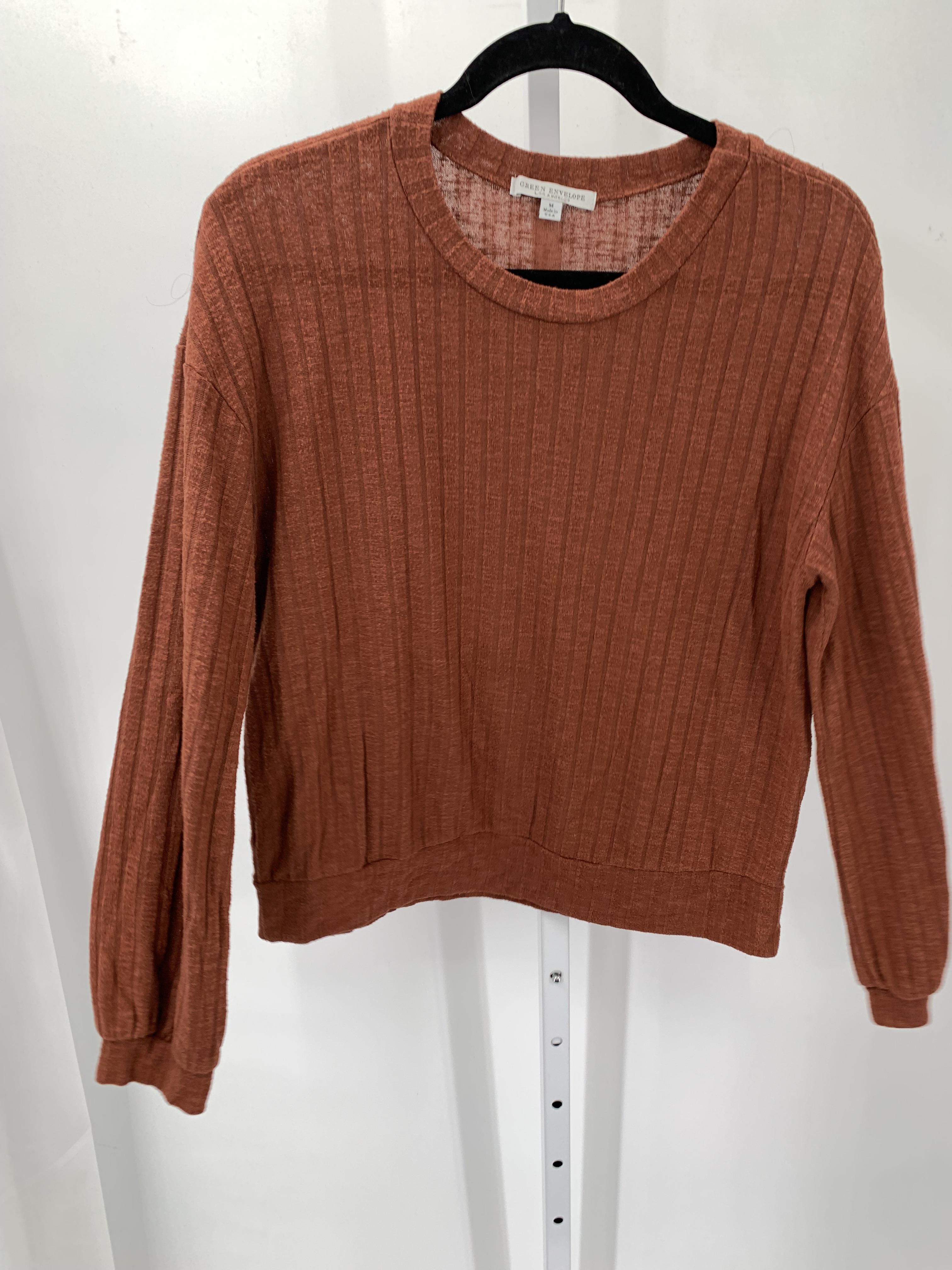 Green Envelope Size Medium Misses Long Sleeve Shirt