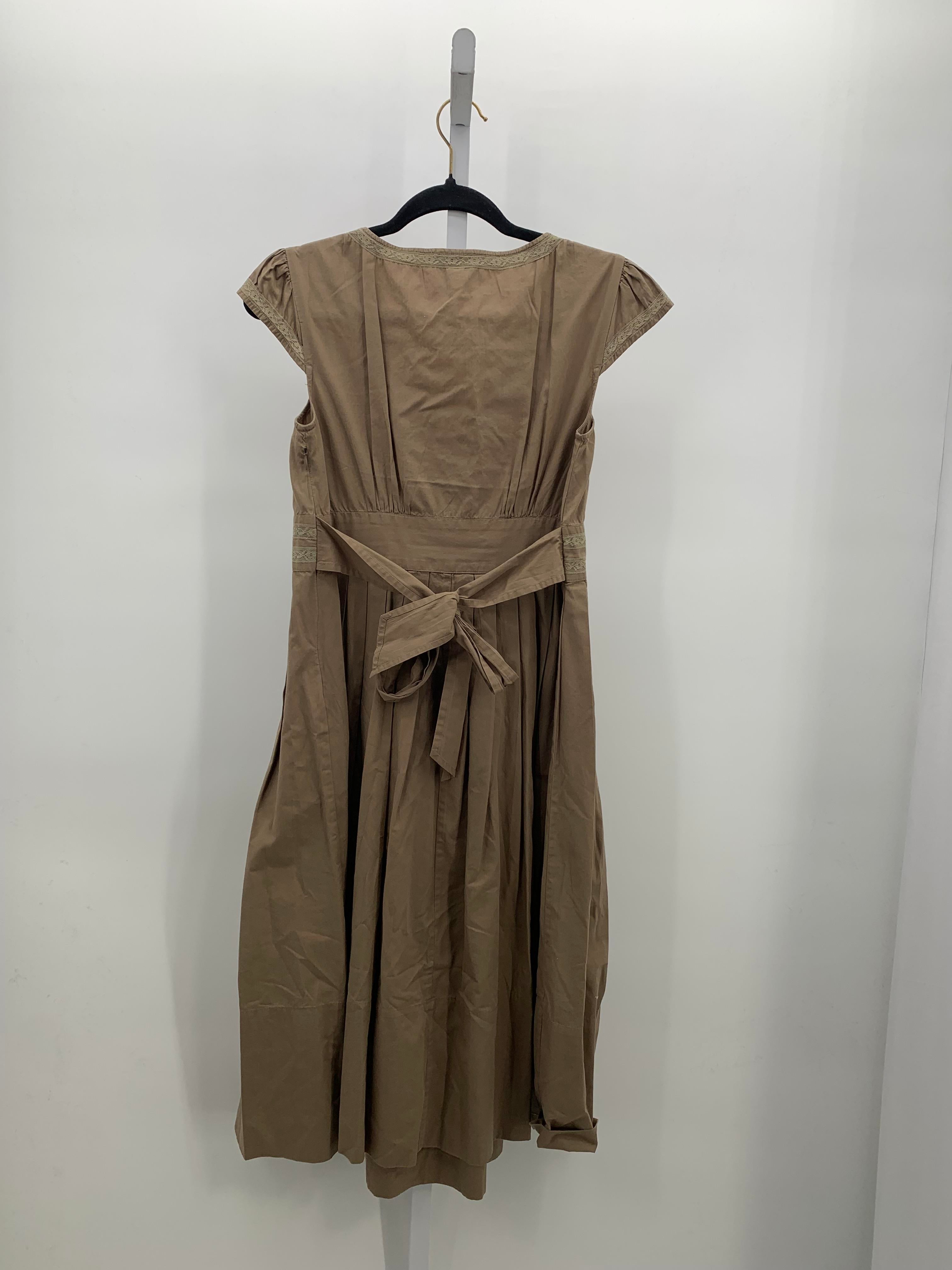 Brown Size Small Maternity Short Sleeve Dress