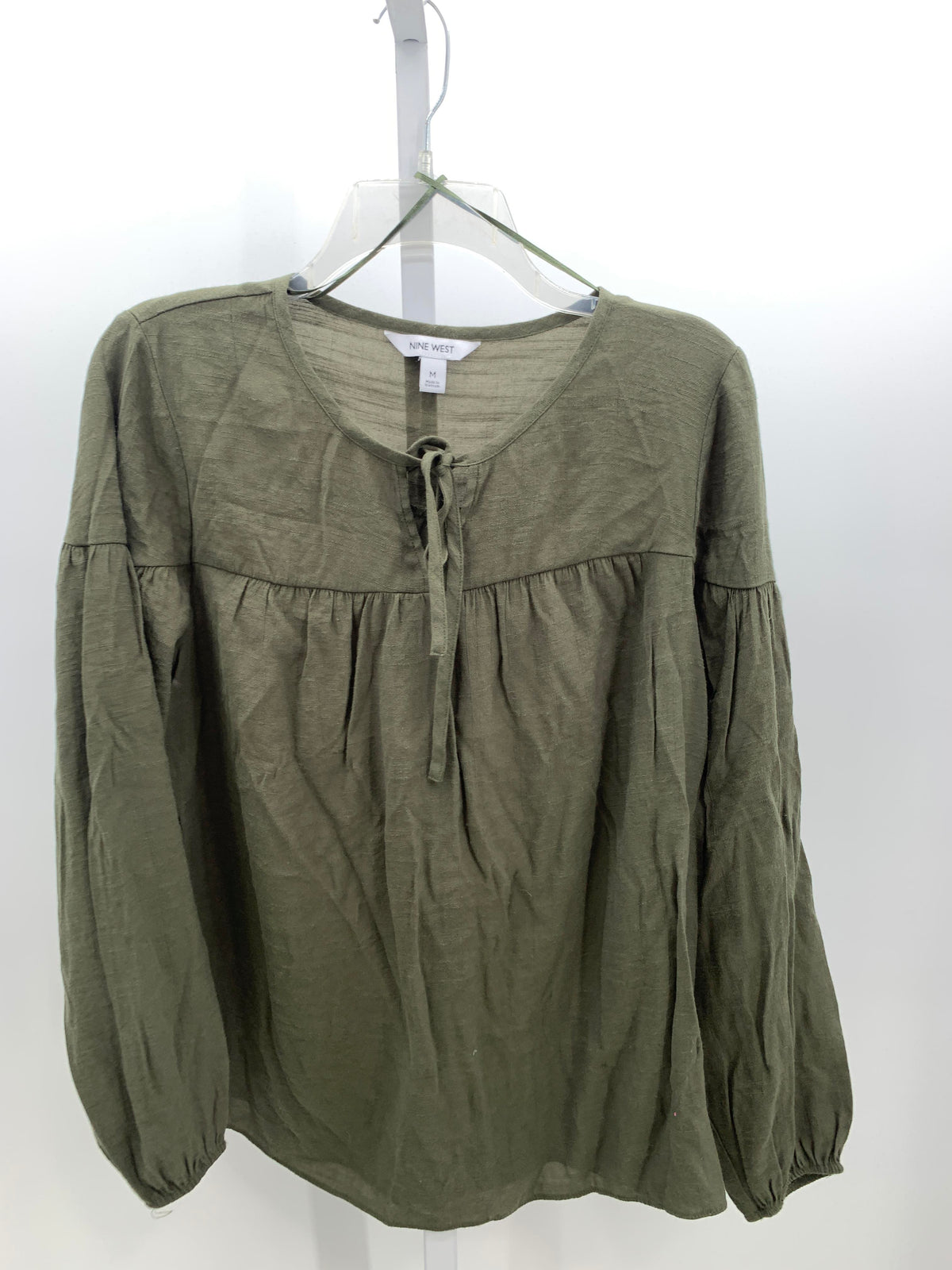 Nine West Size Medium Misses Long Sleeve Shirt