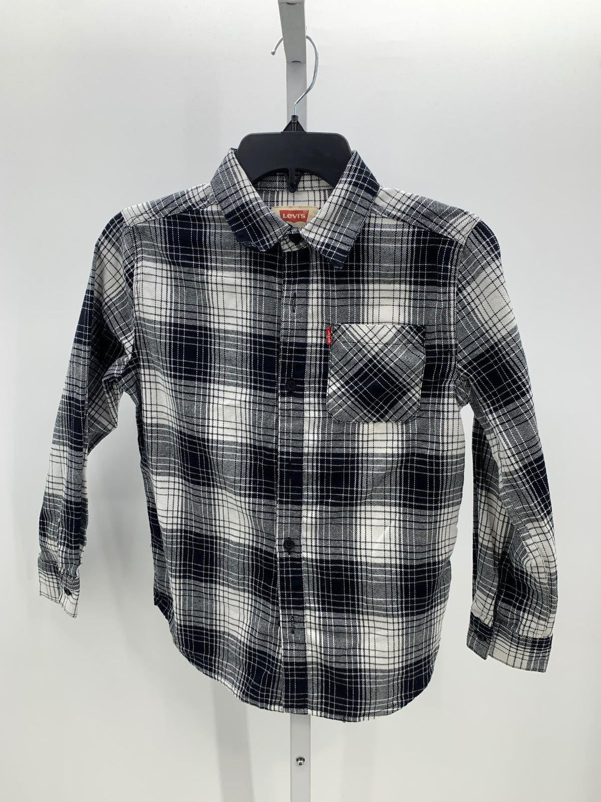 PLAID BTN DOWN