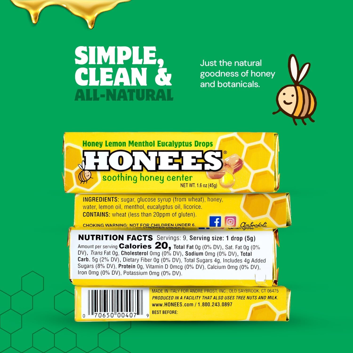 Honees Lemon Filled Drops