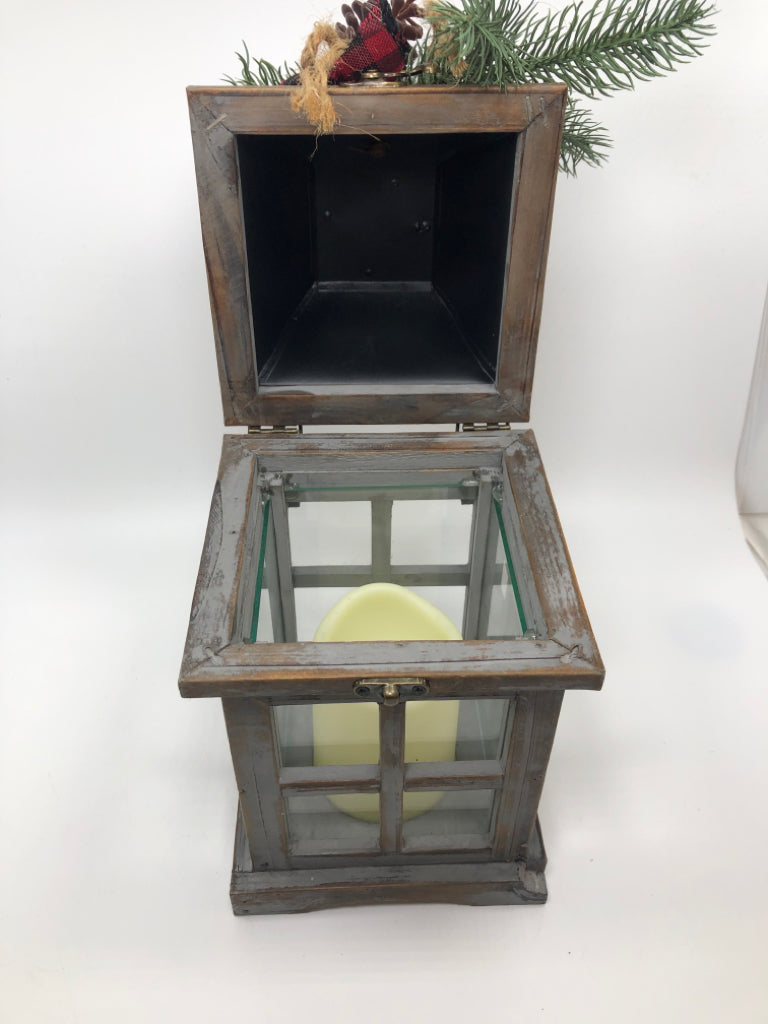 LED CANDLE LANTERN W/WINTER PIP.