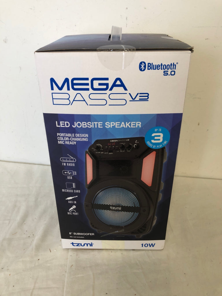 NIB MEGA BASS SPEAKER.