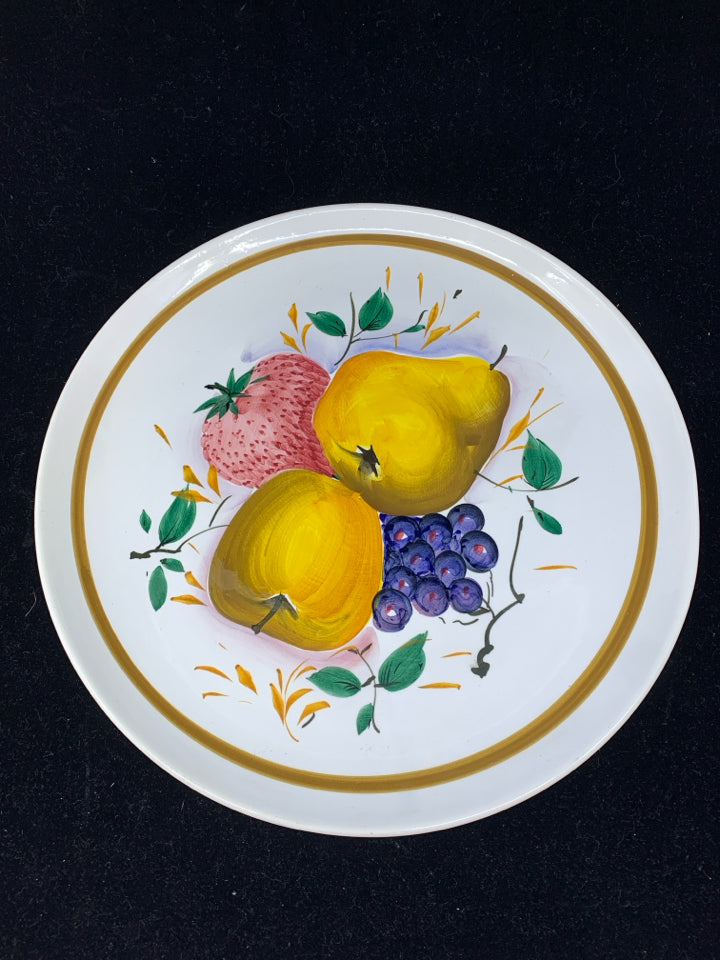 FRUIT PAINTED PLATTER.